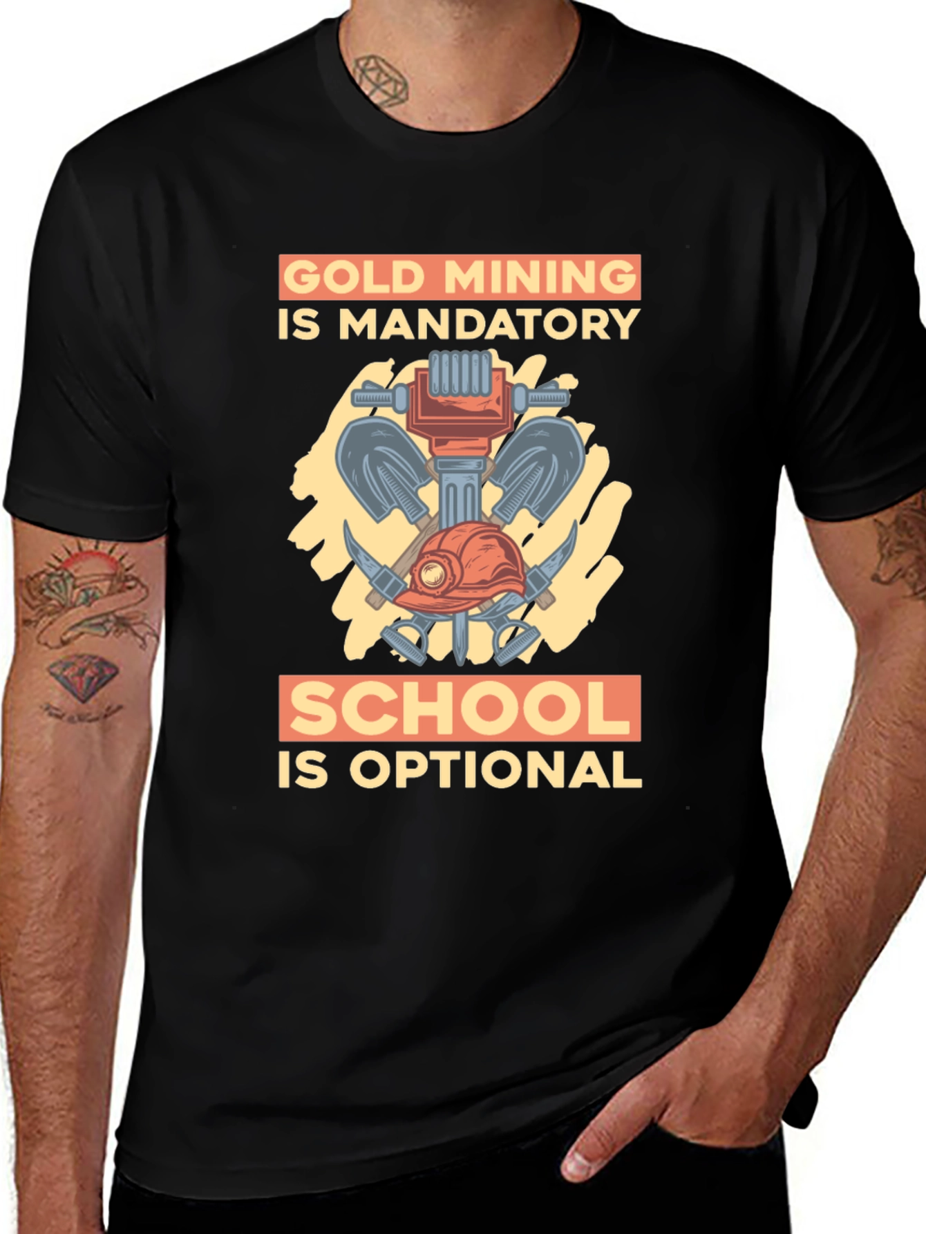 Variant 15 of Gold Mining Mandatory Graphic T-Shirt