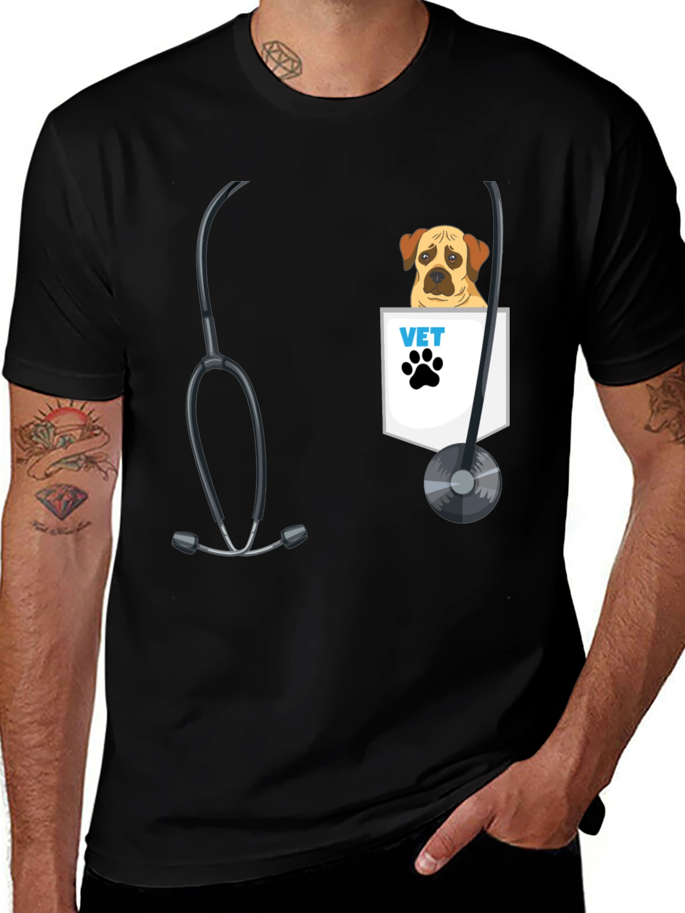 Variant 28 of Vet Dog Graphic T-Shirt