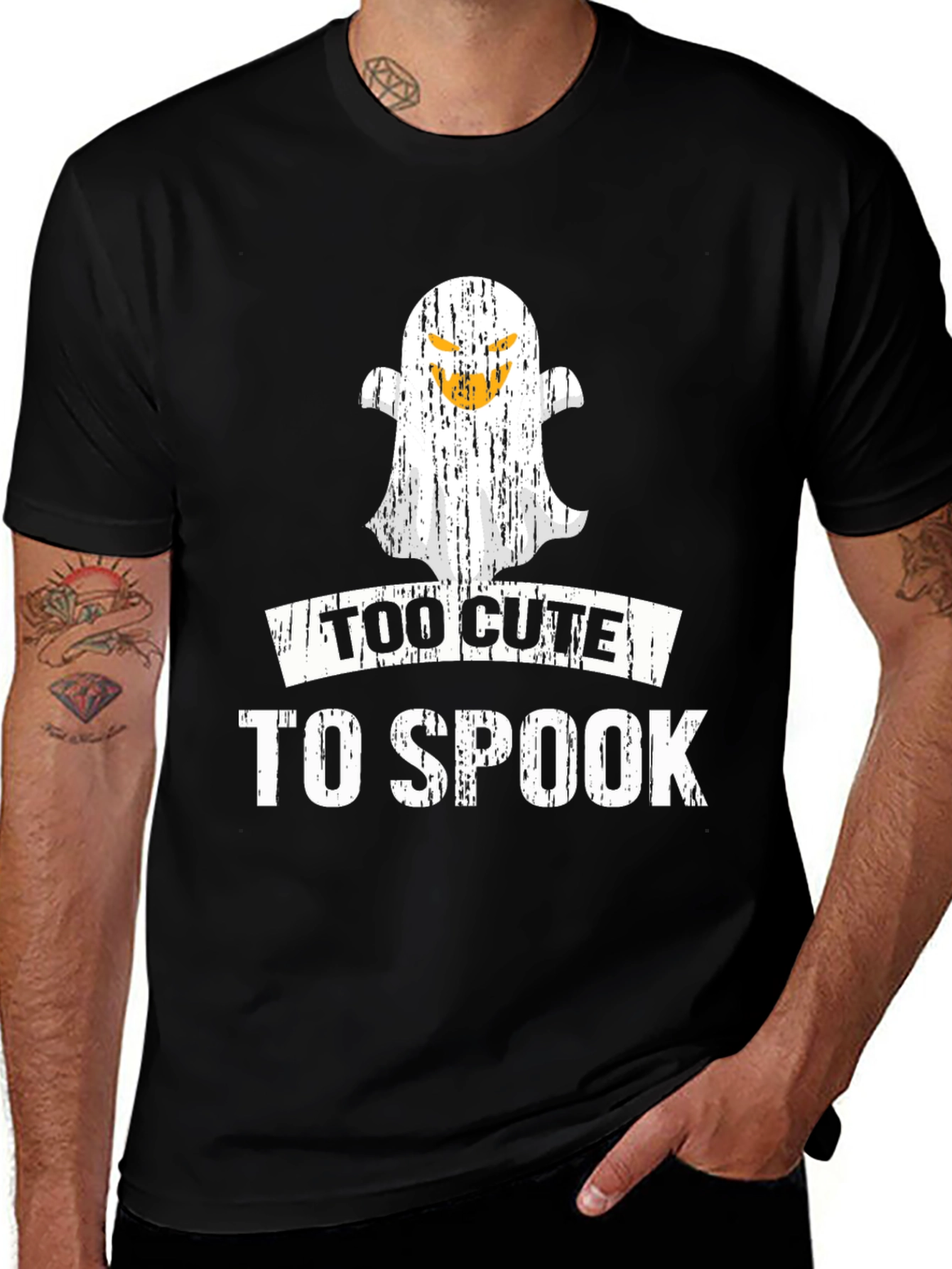 Too Cute to Spook Ghost Halloween T-Shirt