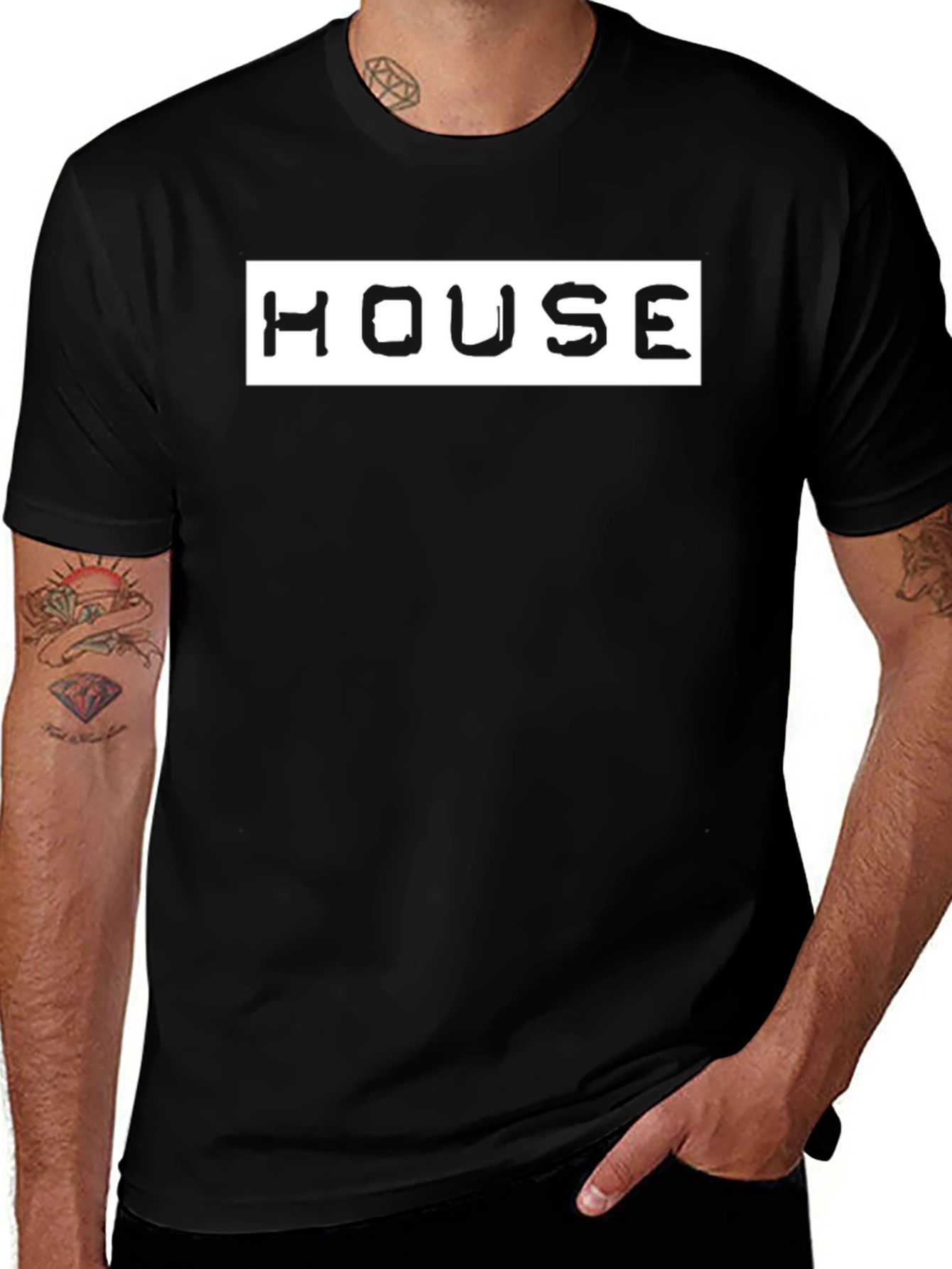 Variant 6 of House Music Black T-Shirt