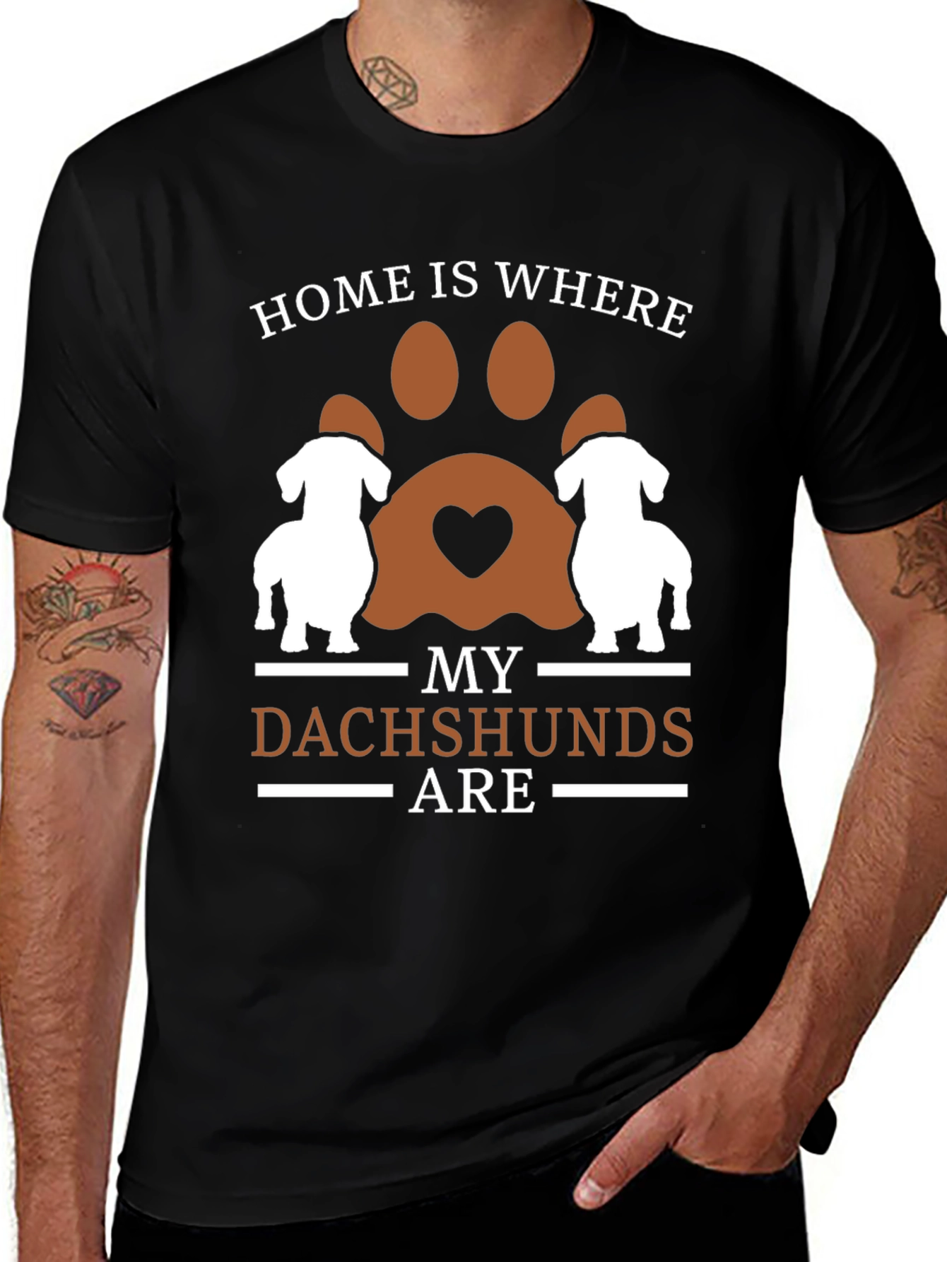 Variant 11 of Dachshund Home T-Shirt - Dog Lover Tee