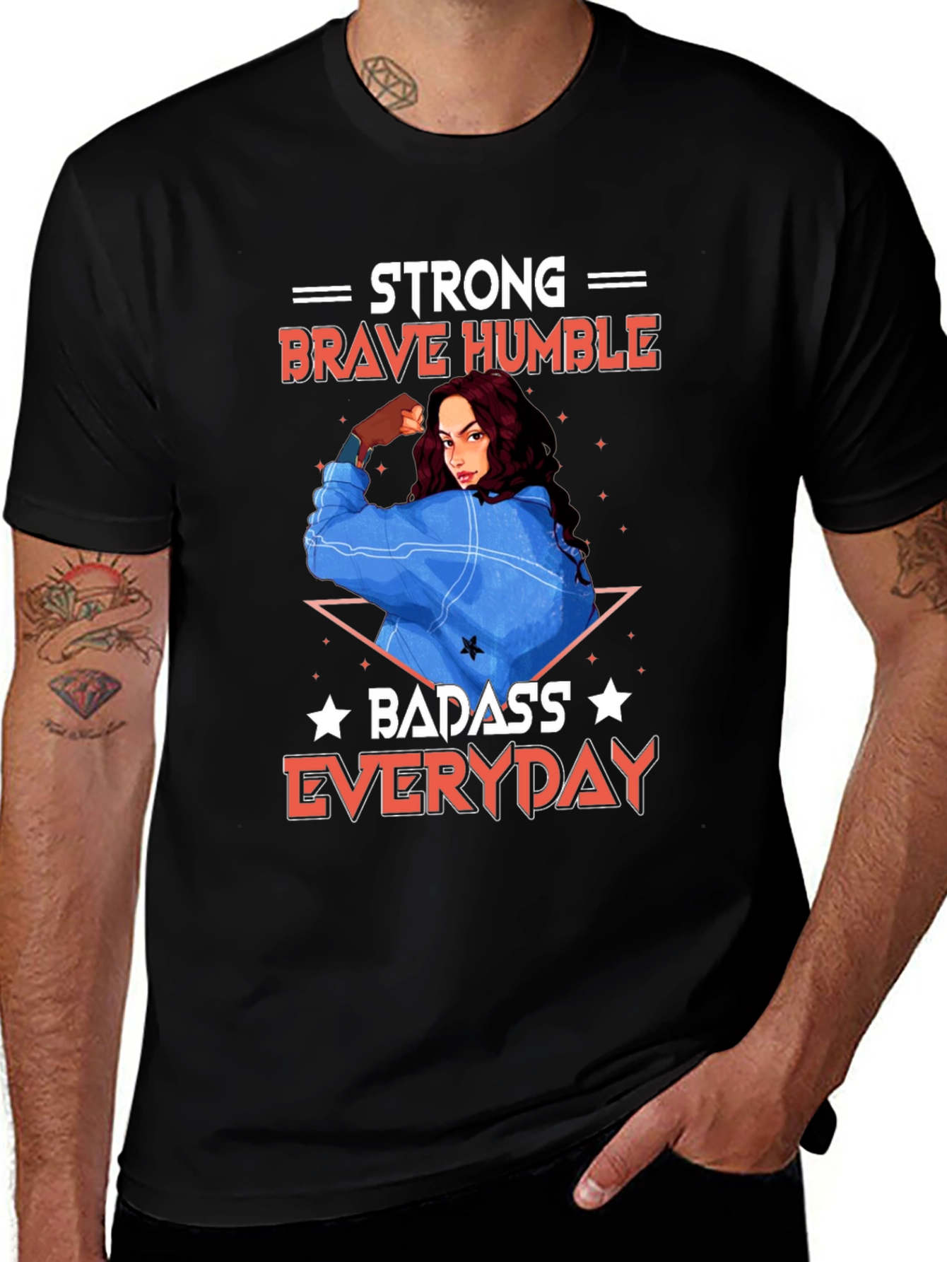 Variant 4 of Strong Brave Humble Graphic T-Shirt
