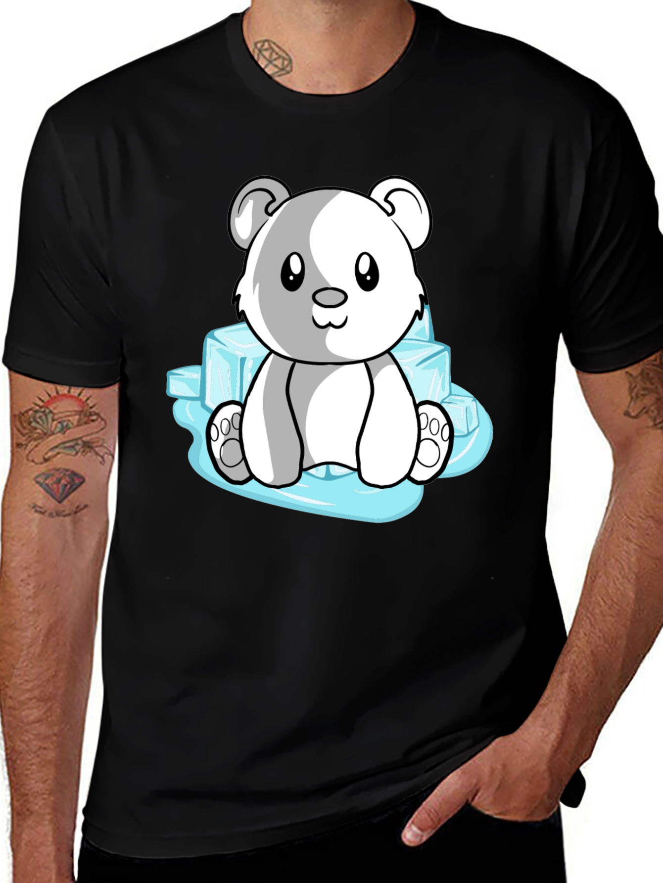 Variant 22 of Cute Polar Bear on Ice T-Shirt