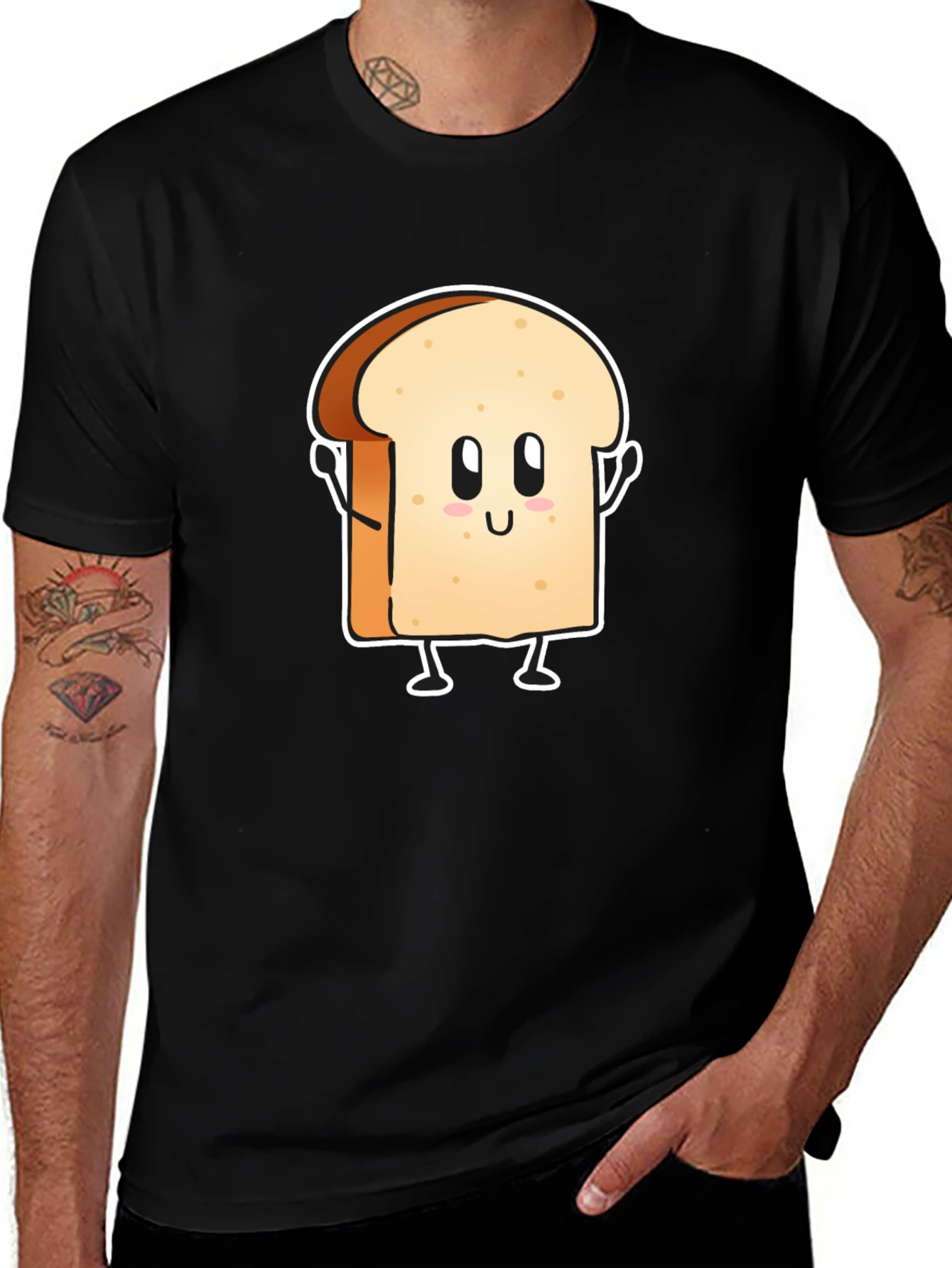 Variant 22 of Funny Toast Cartoon Graphic Tee