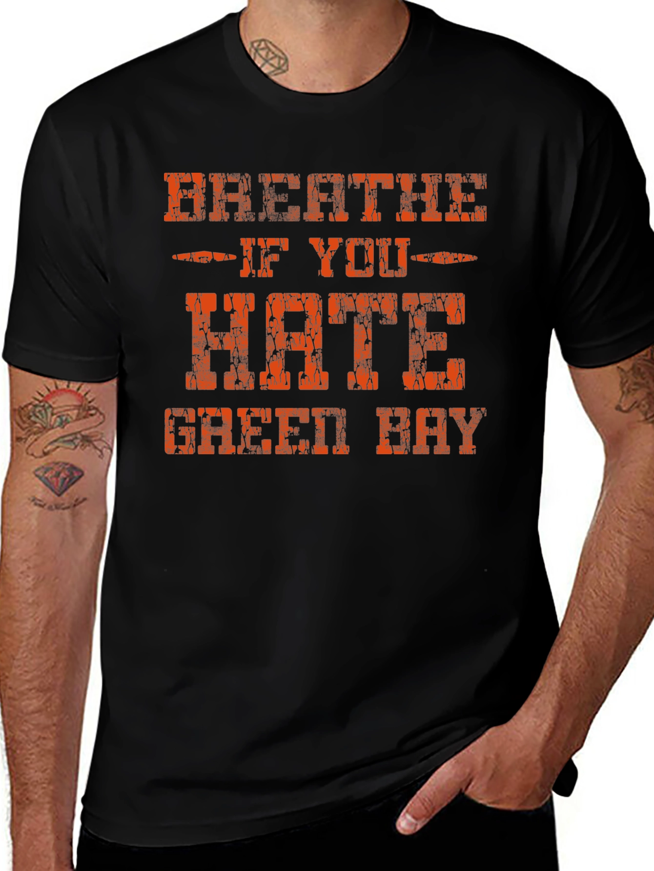 Variant 18 of Breathe If You Hate Green Bay T-Shirt