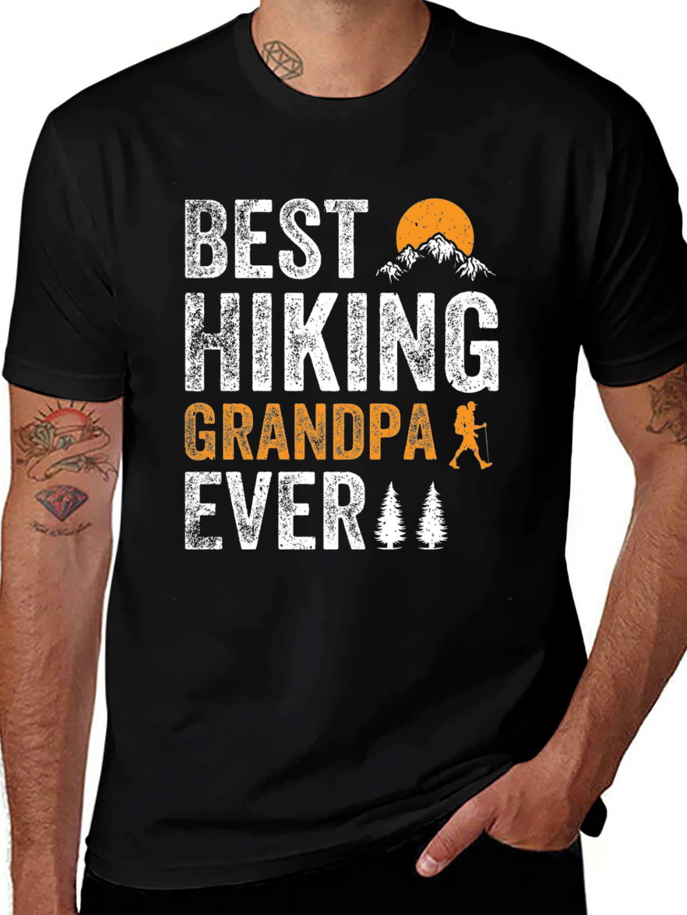 Variant 5 of Best Hiking Grandpa Ever T-Shirt