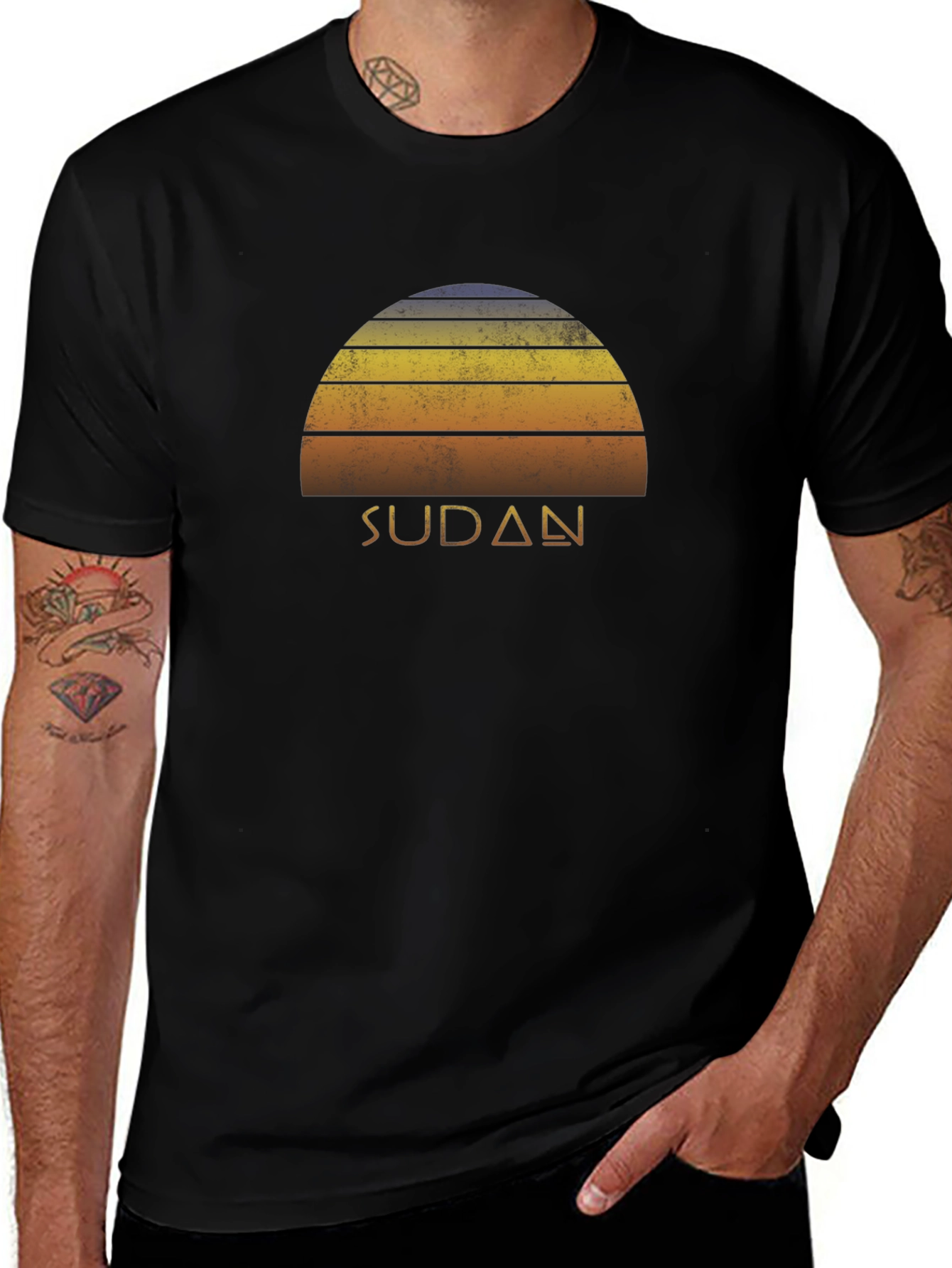 Variant 19 of Sudan Vintage Sunset T-Shirt, Retro Design