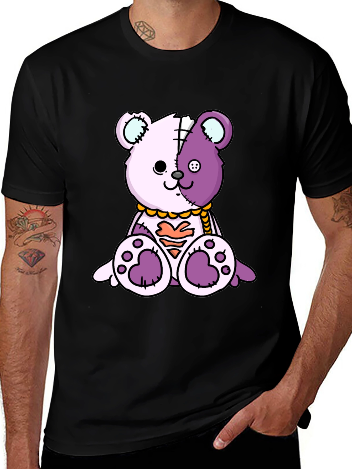 Variant 10 of Creepy Cute Teddy Bear Graphic Tee