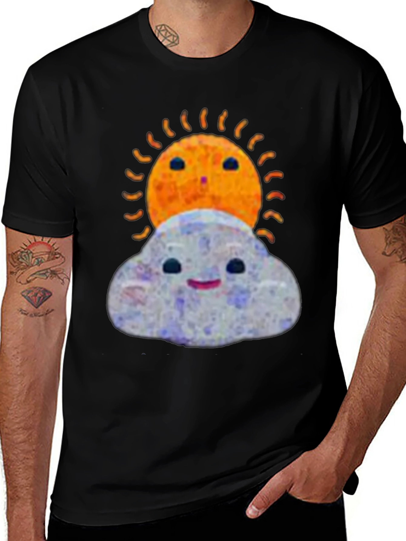 Variant 26 of Cute Sun & Cloud Graphic Tee