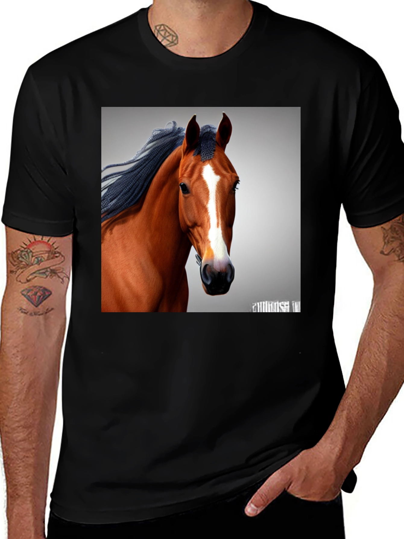 Variant 25 of Horse Portrait Graphic Tee