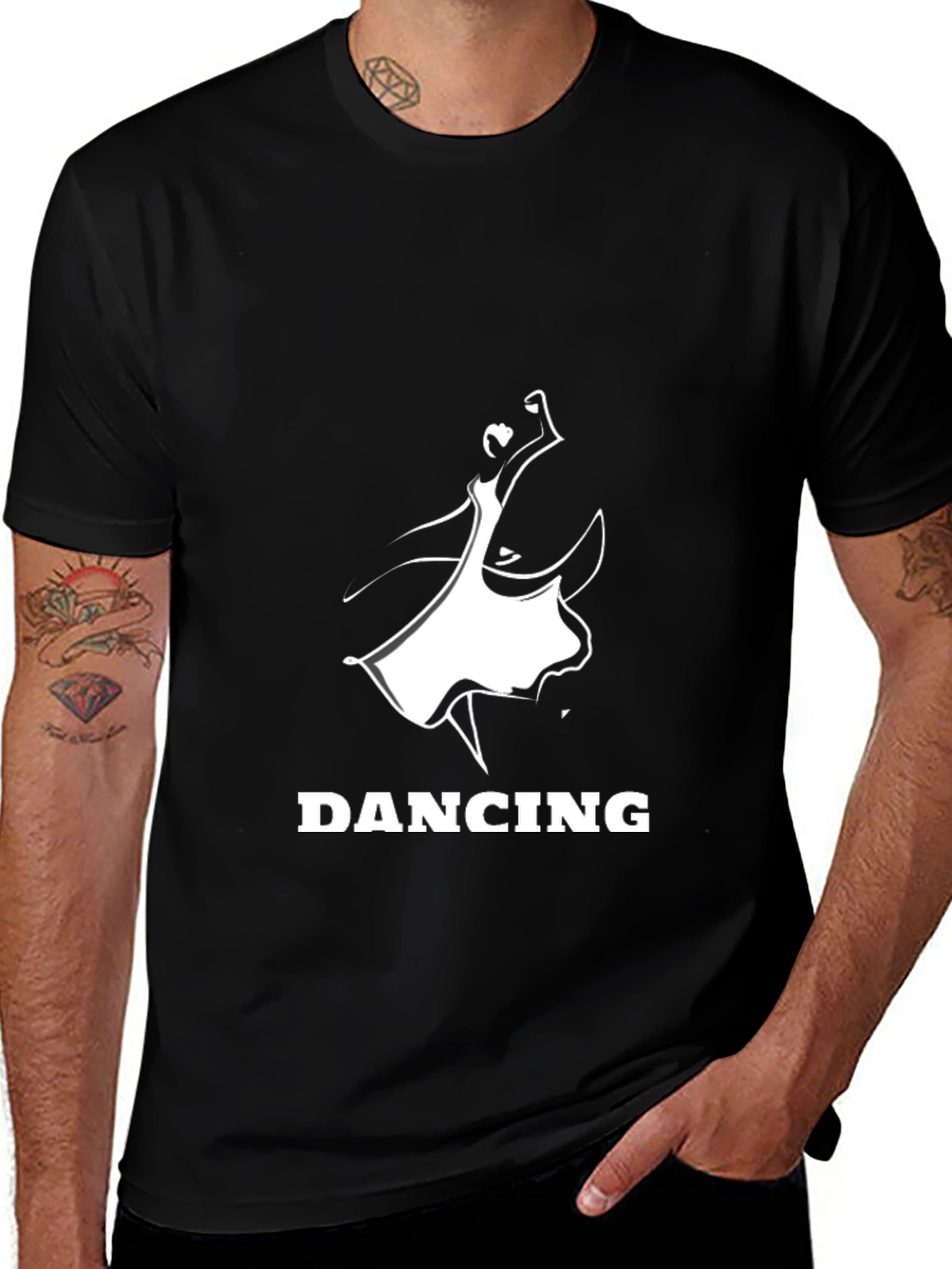 Variant 27 of Dancing Silhouette Graphic T-Shirt