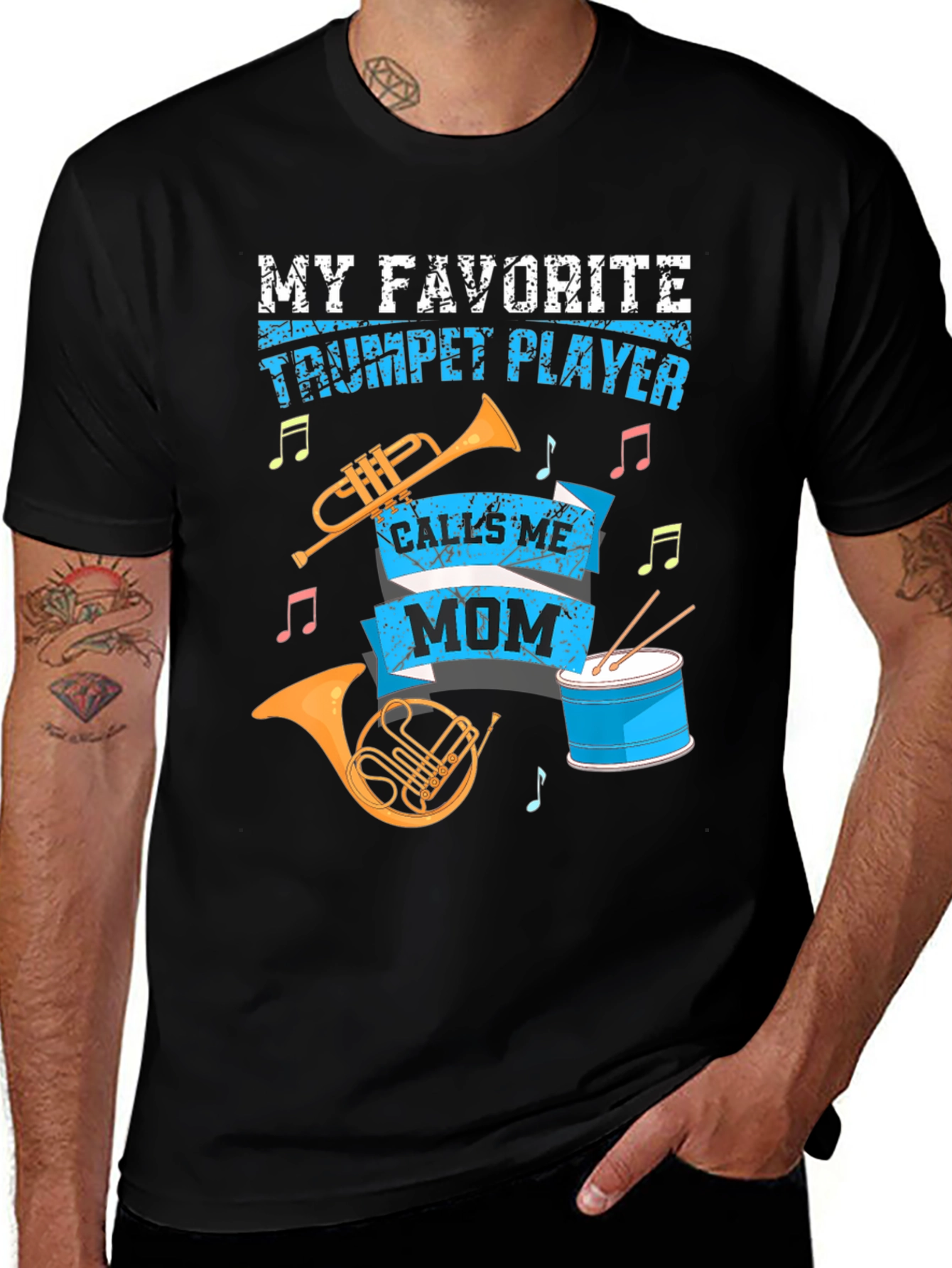 Variant 19 of My Favorite Trumpet Player Calls Me Mom T-Shirt