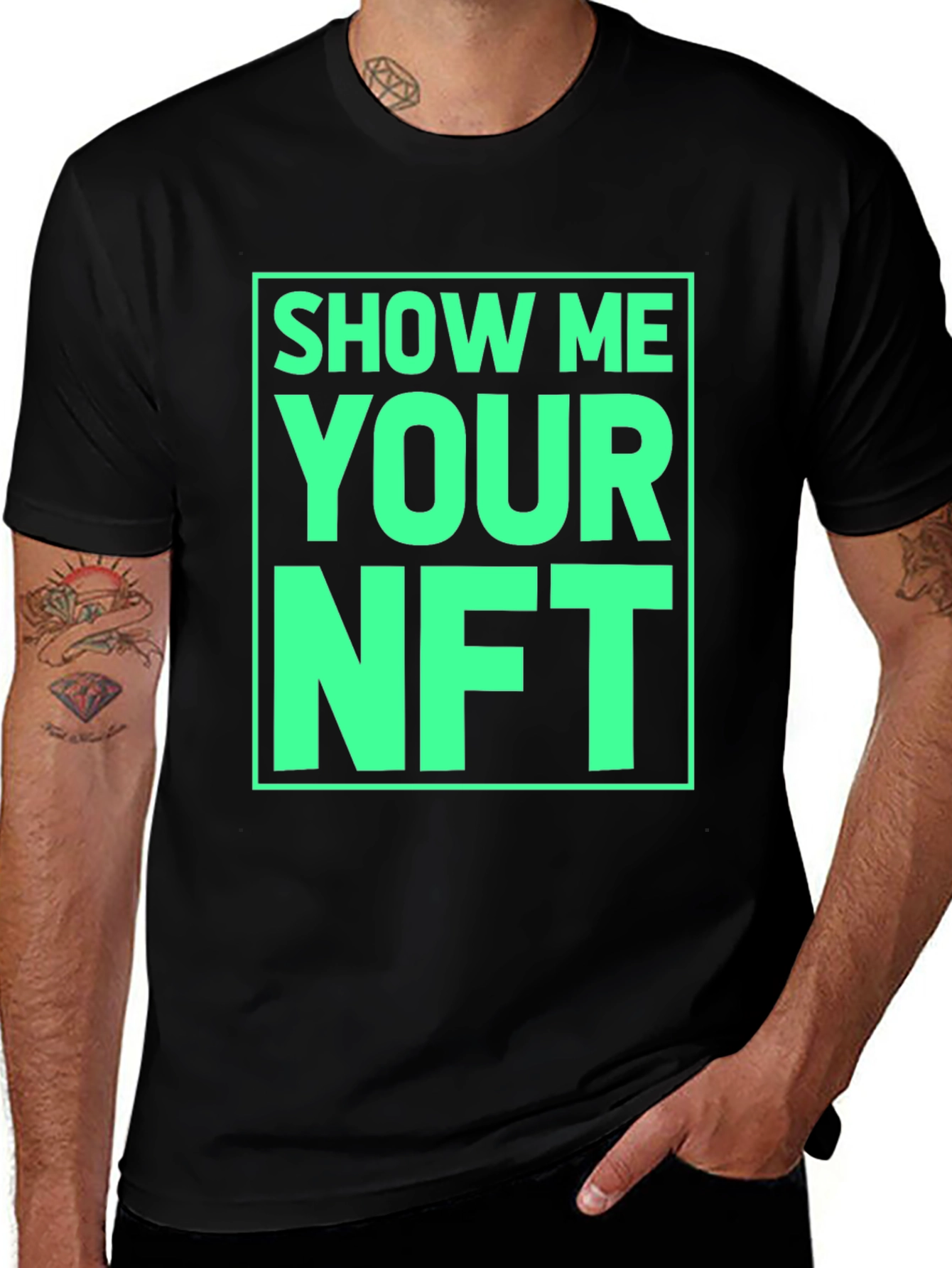 Show Me Your NFT Graphic Tee - Black