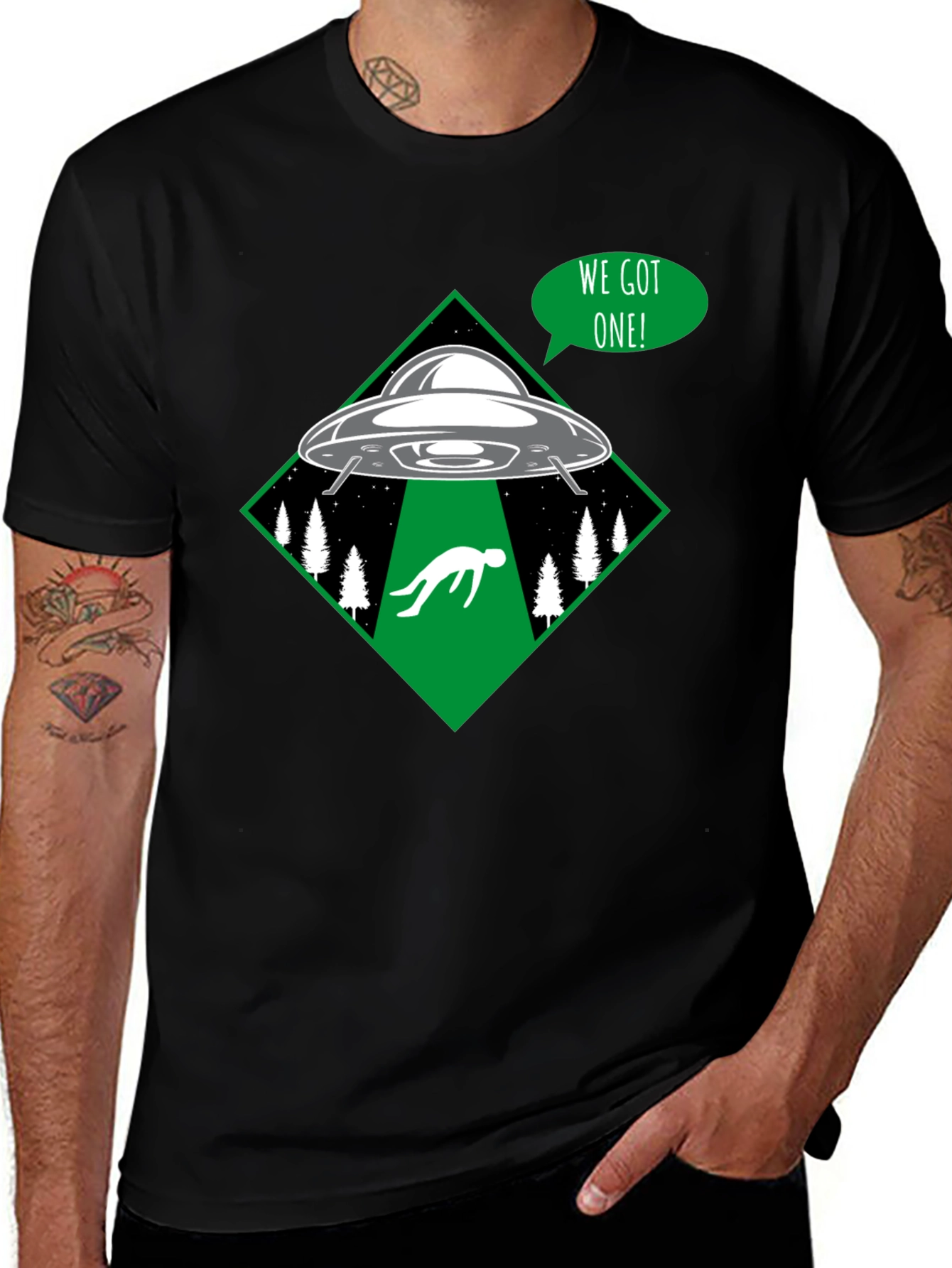 Variant 15 of We Got One! Alien Abduction T-Shirt