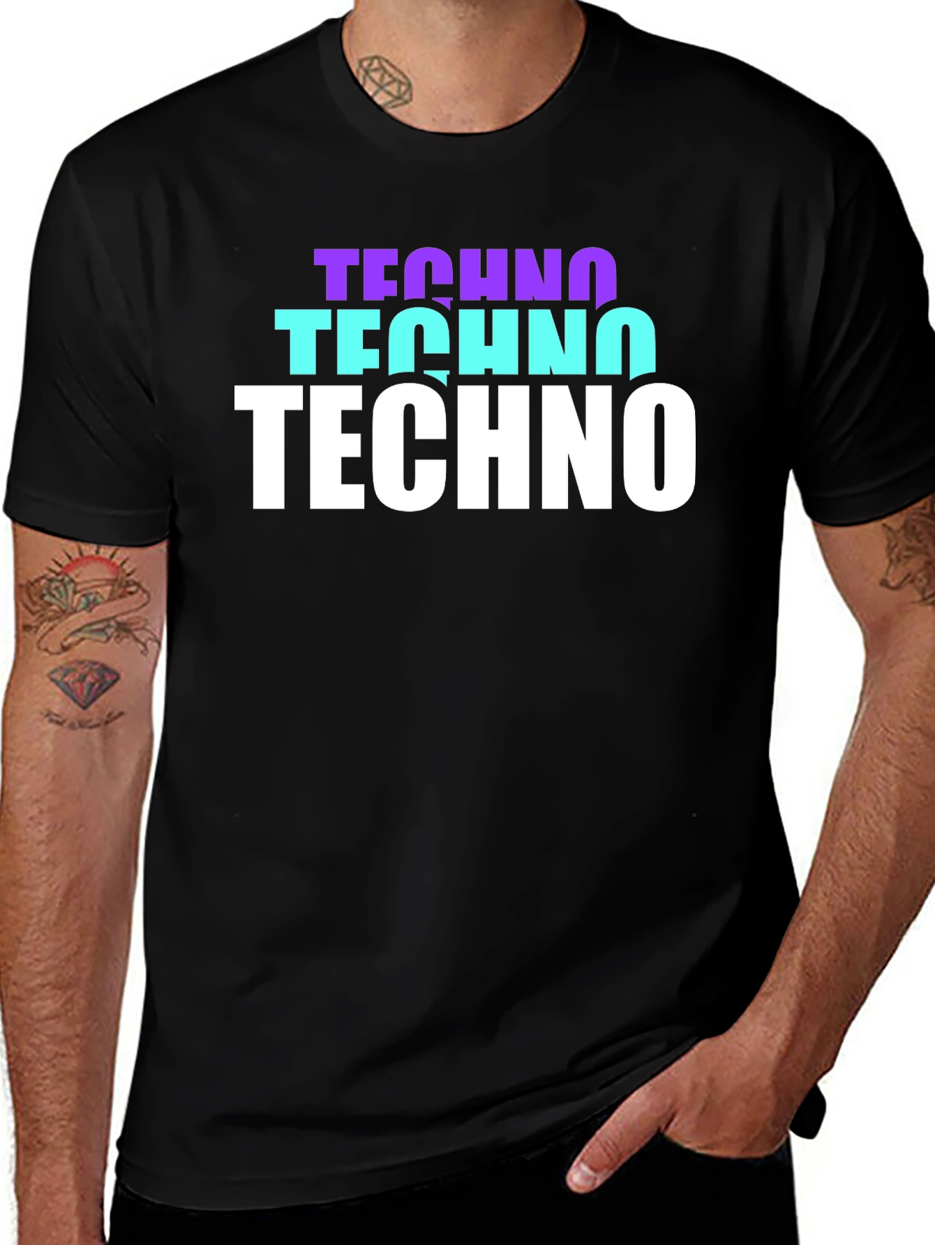 Techno Graphic T-Shirt - Stylish Music Lover Tee