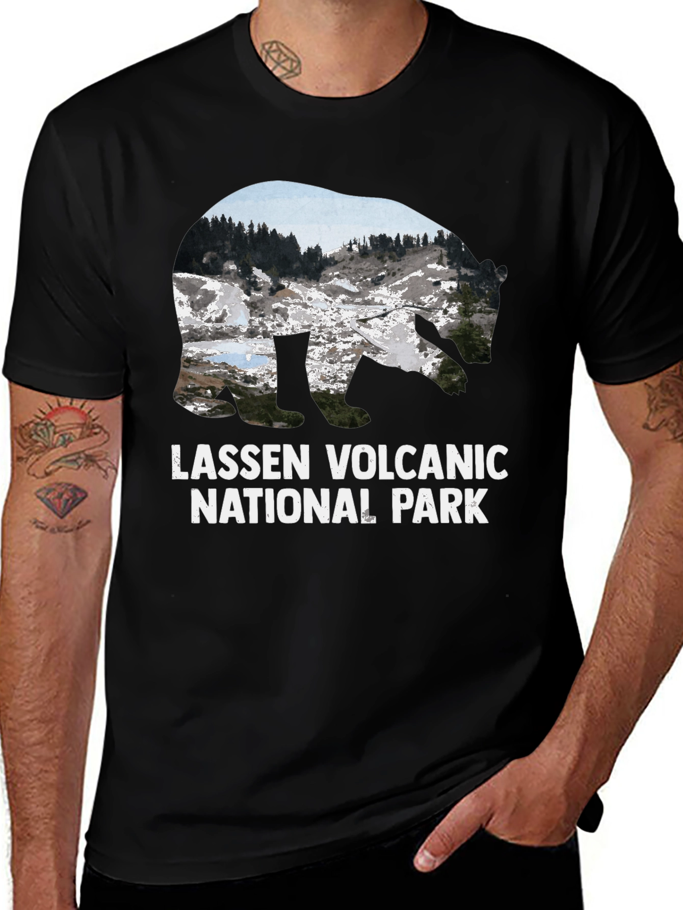Variant 26 of Lassen Volcanic National Park Black T-Shirt