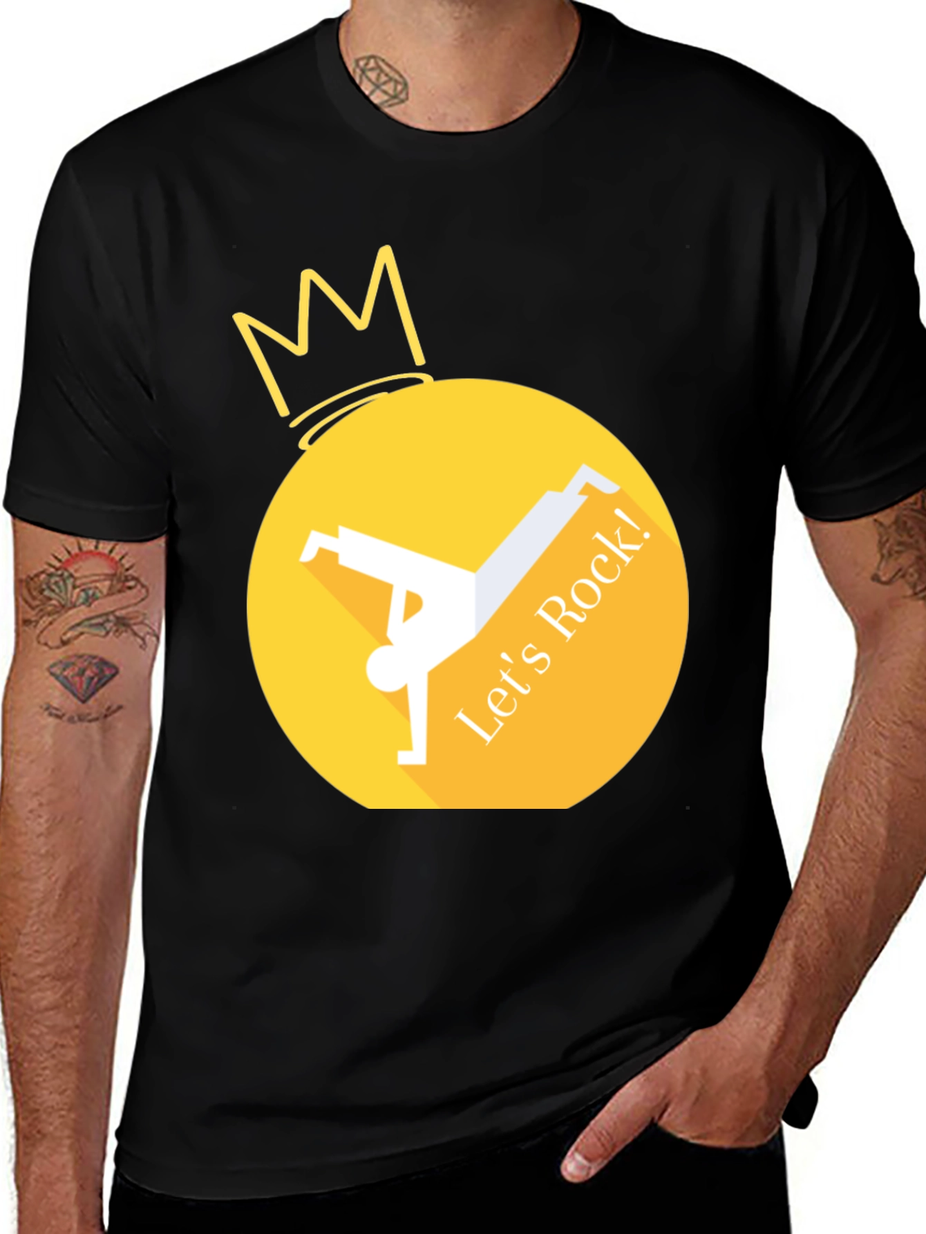 Variant 7 of Rock On Graphic Tee - Unique Design