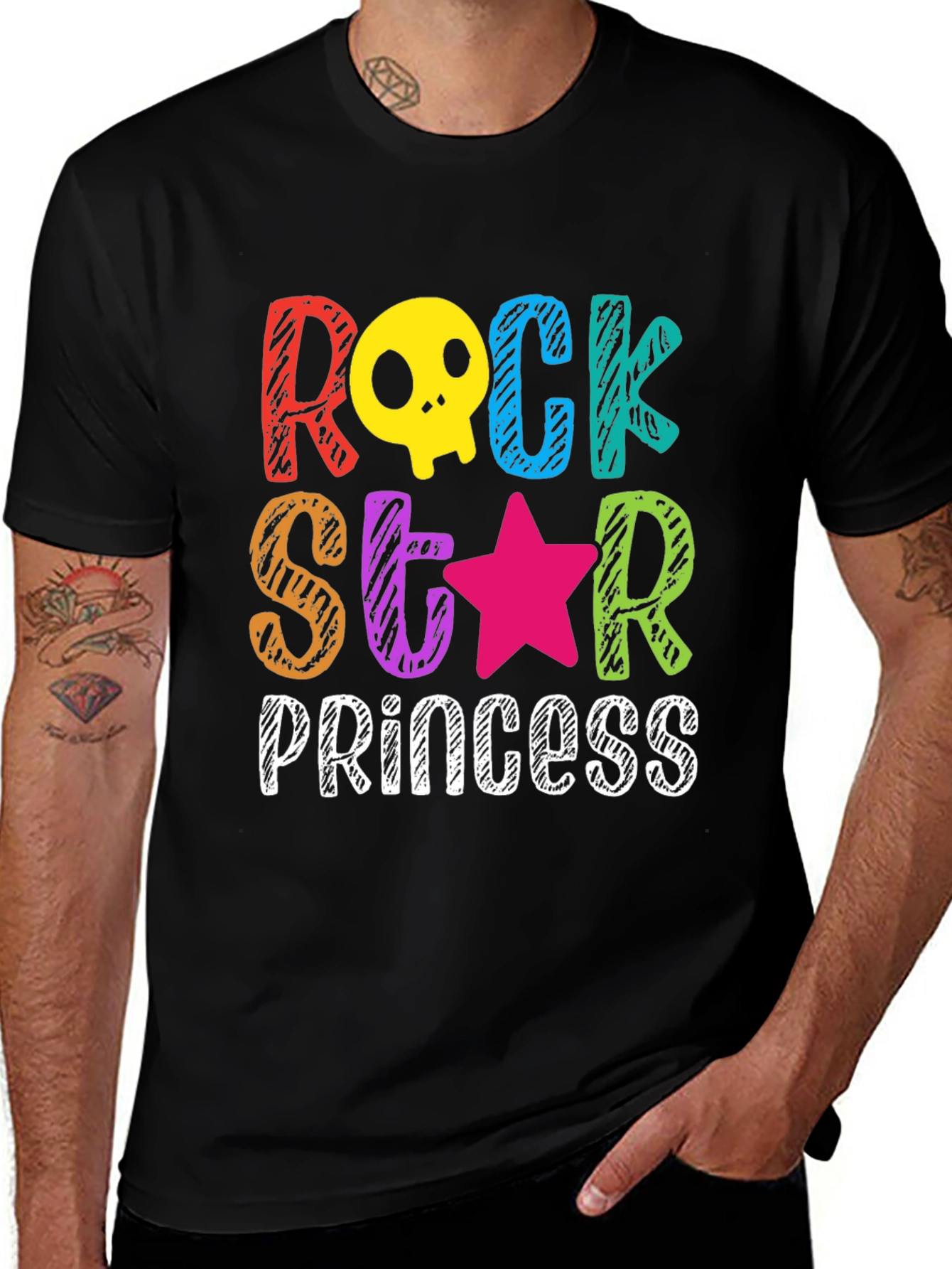 Variant 10 of Rock Star Princess Graphic T-Shirt