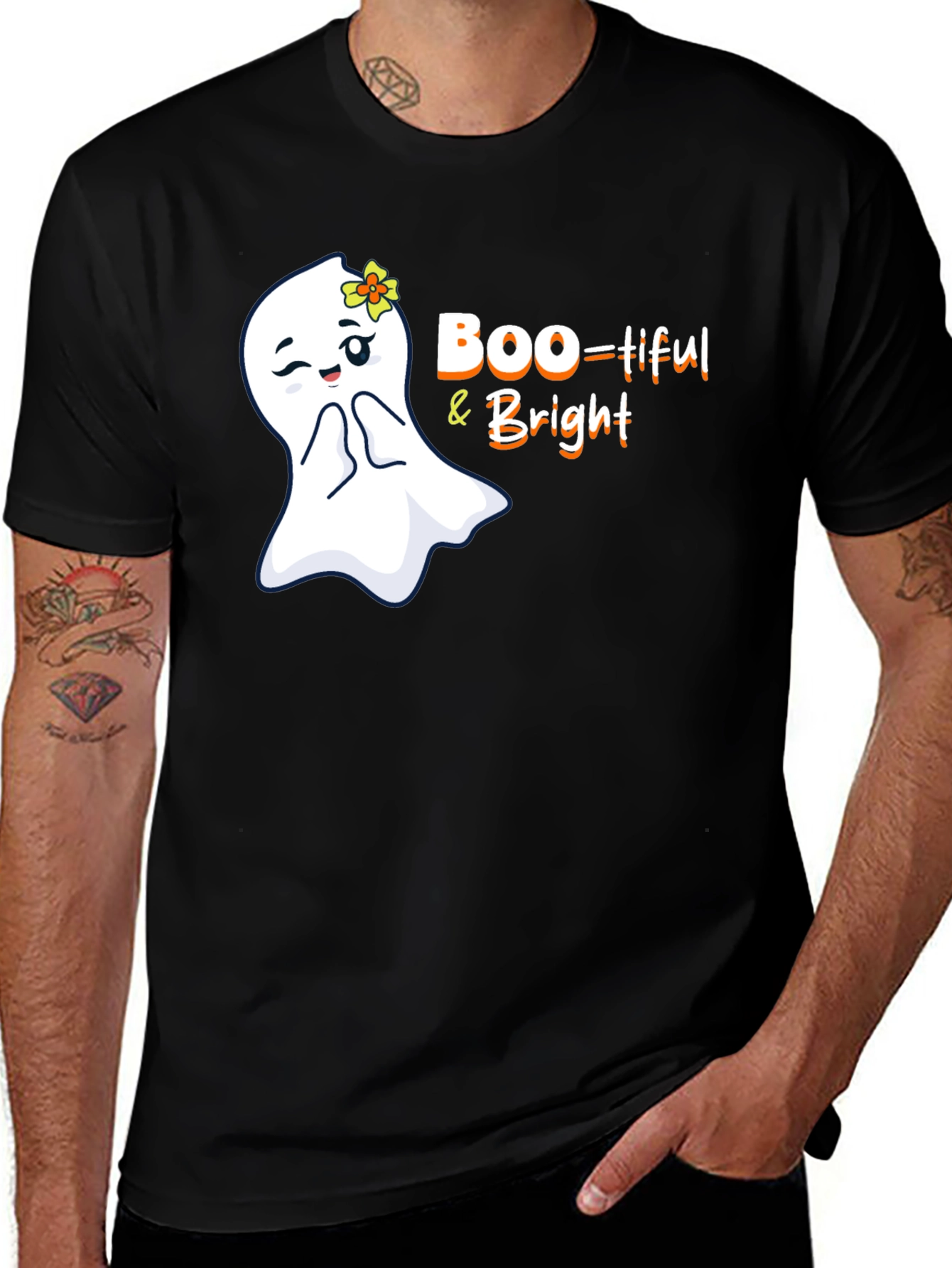 Variant 28 of Boo-tiful & Bright Halloween Graphic Tee