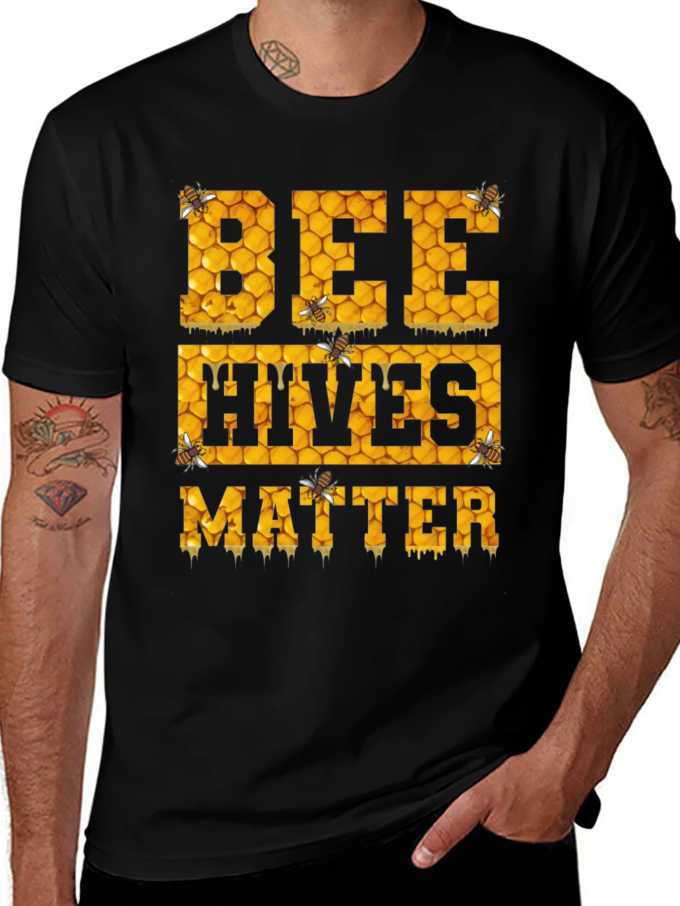 Variant 28 of Bee Hives Matter Graphic Tee