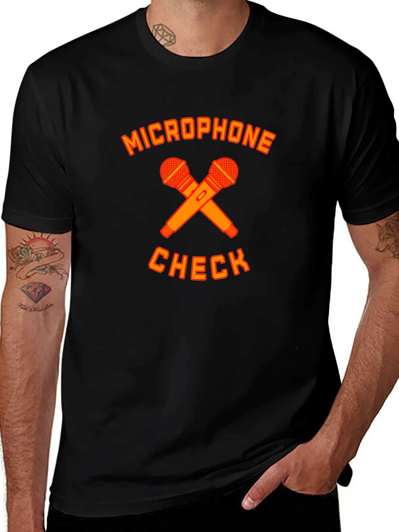 Variant 4 of Microphone Check Graphic T-Shirt