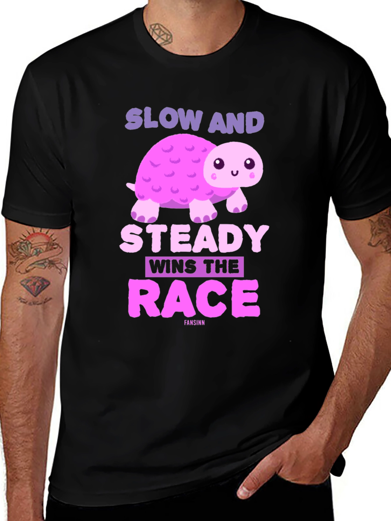 Variant 6 of Slow and Steady Turtle T-Shirt