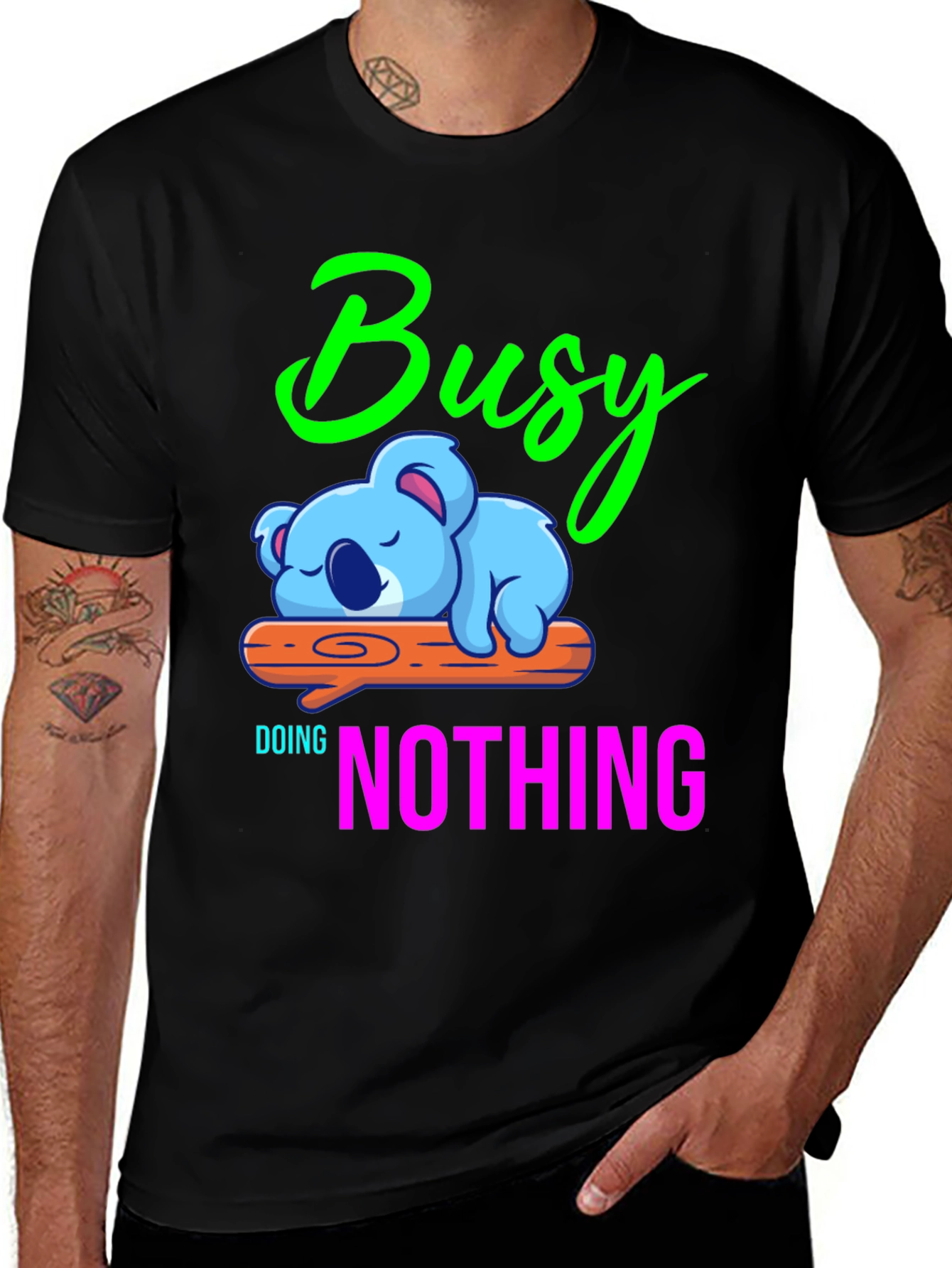 Variant 10 of Busy Doing Nothing Koala T-Shirt