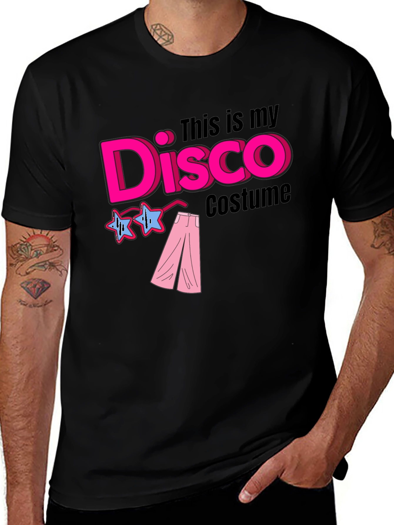 Variant 18 of Disco Costume Graphic T-Shirt