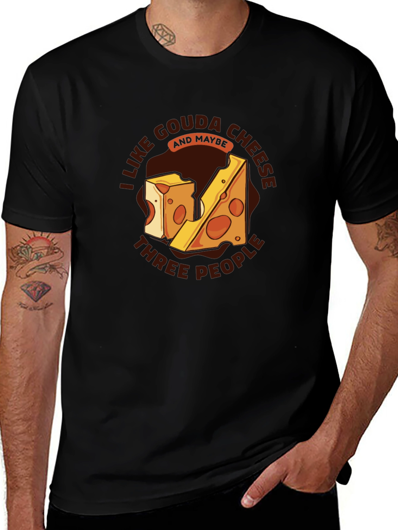 Variant 26 of Gouda Cheese Lover T-Shirt - Funny Foodie Tee