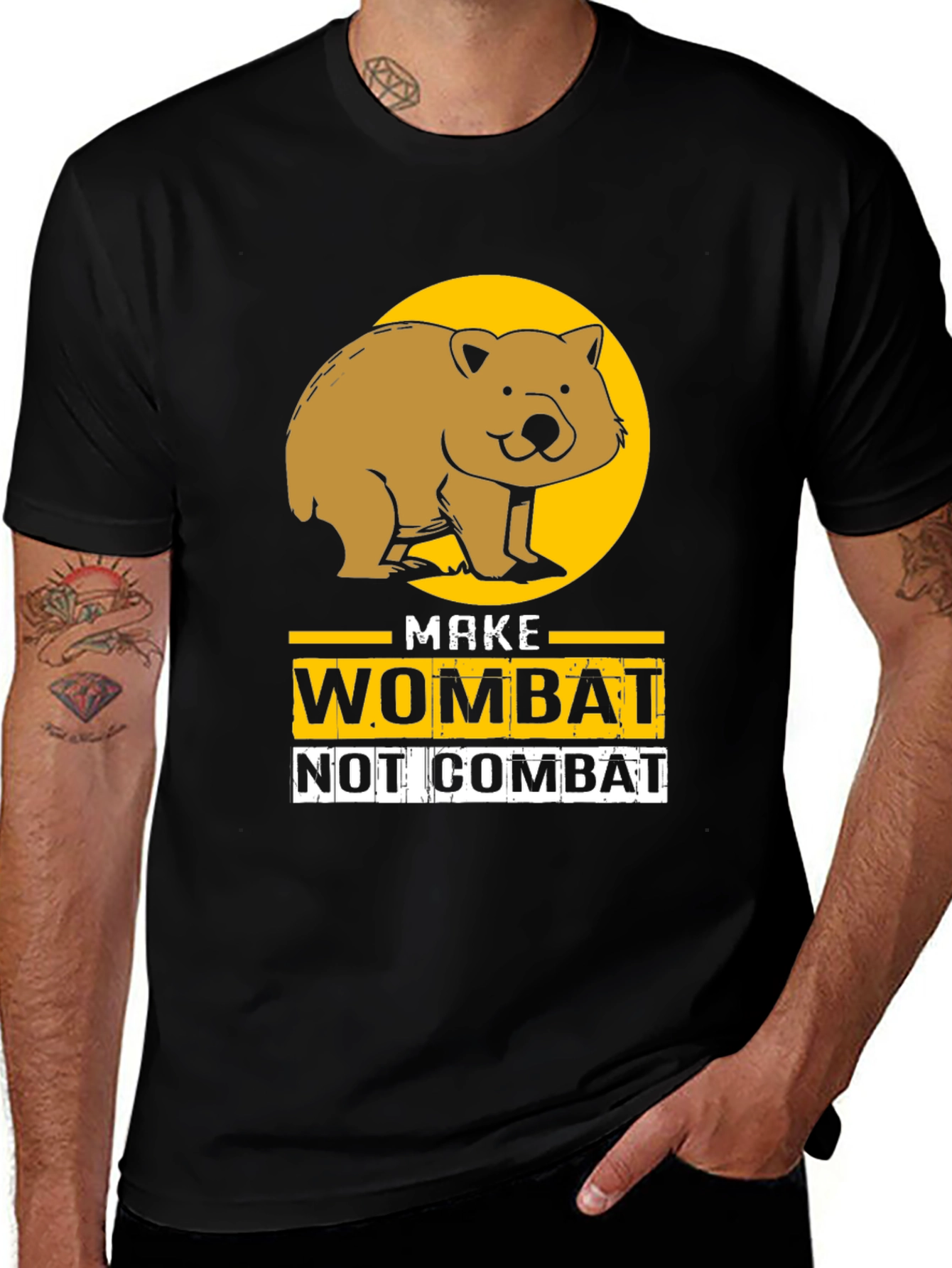 Variant 28 of Make Wombat Not Combat Graphic T-Shirt