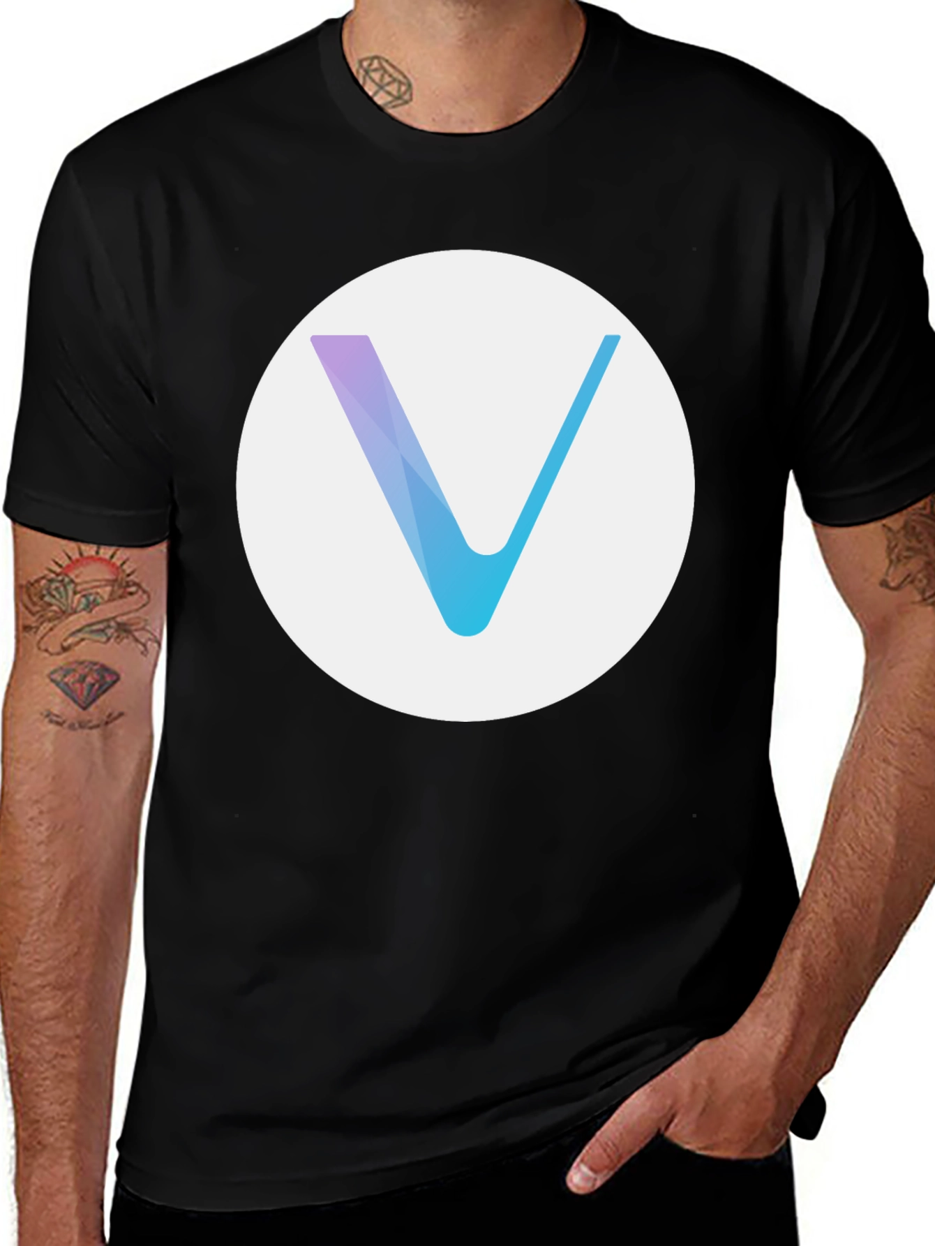 VeChain Logo Black T-Shirt