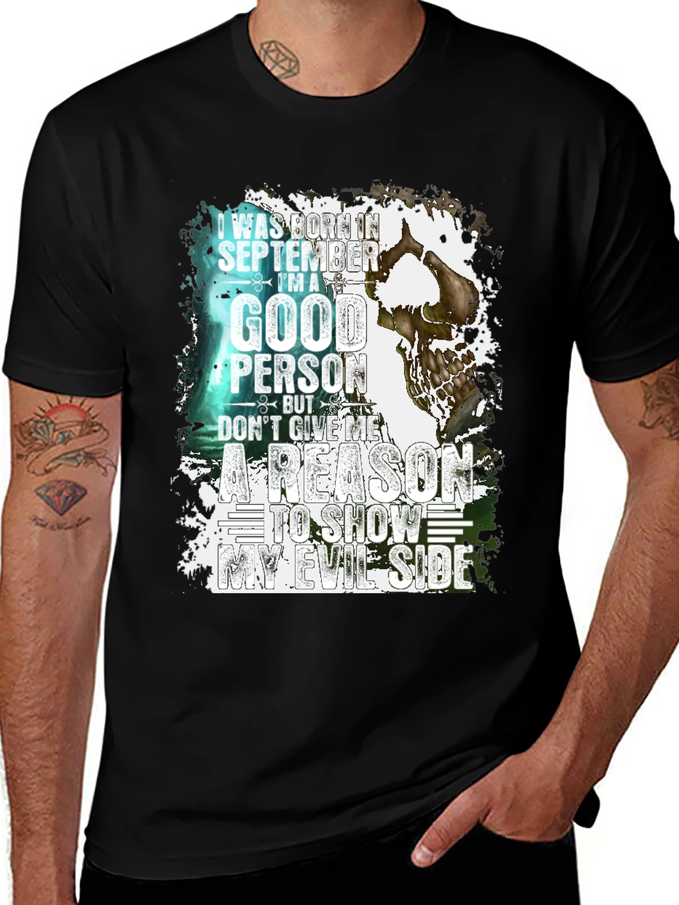 September Born Good Person Evil Side T-Shirt