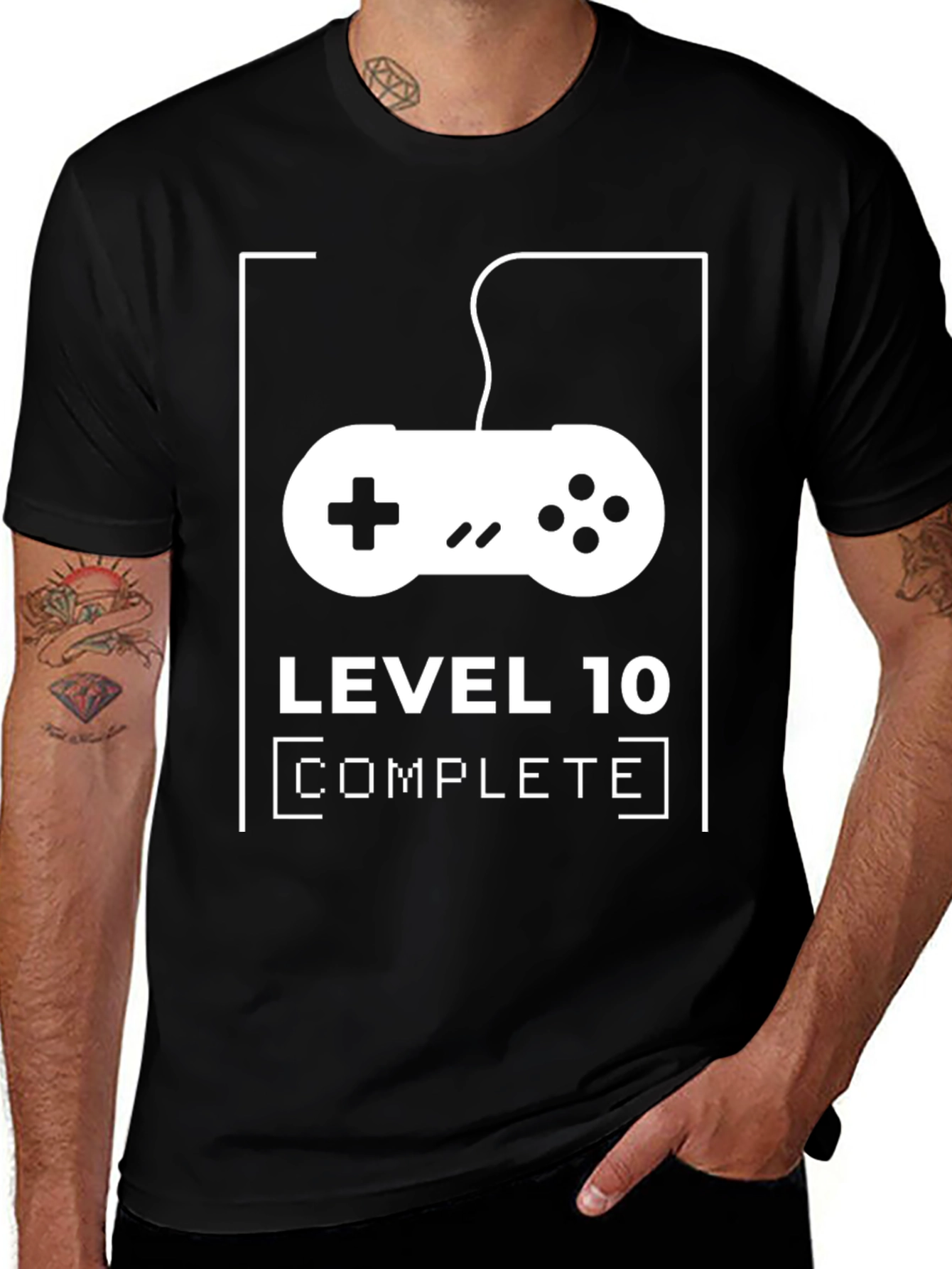 Level 10 Complete Gamer T-Shirt - Black