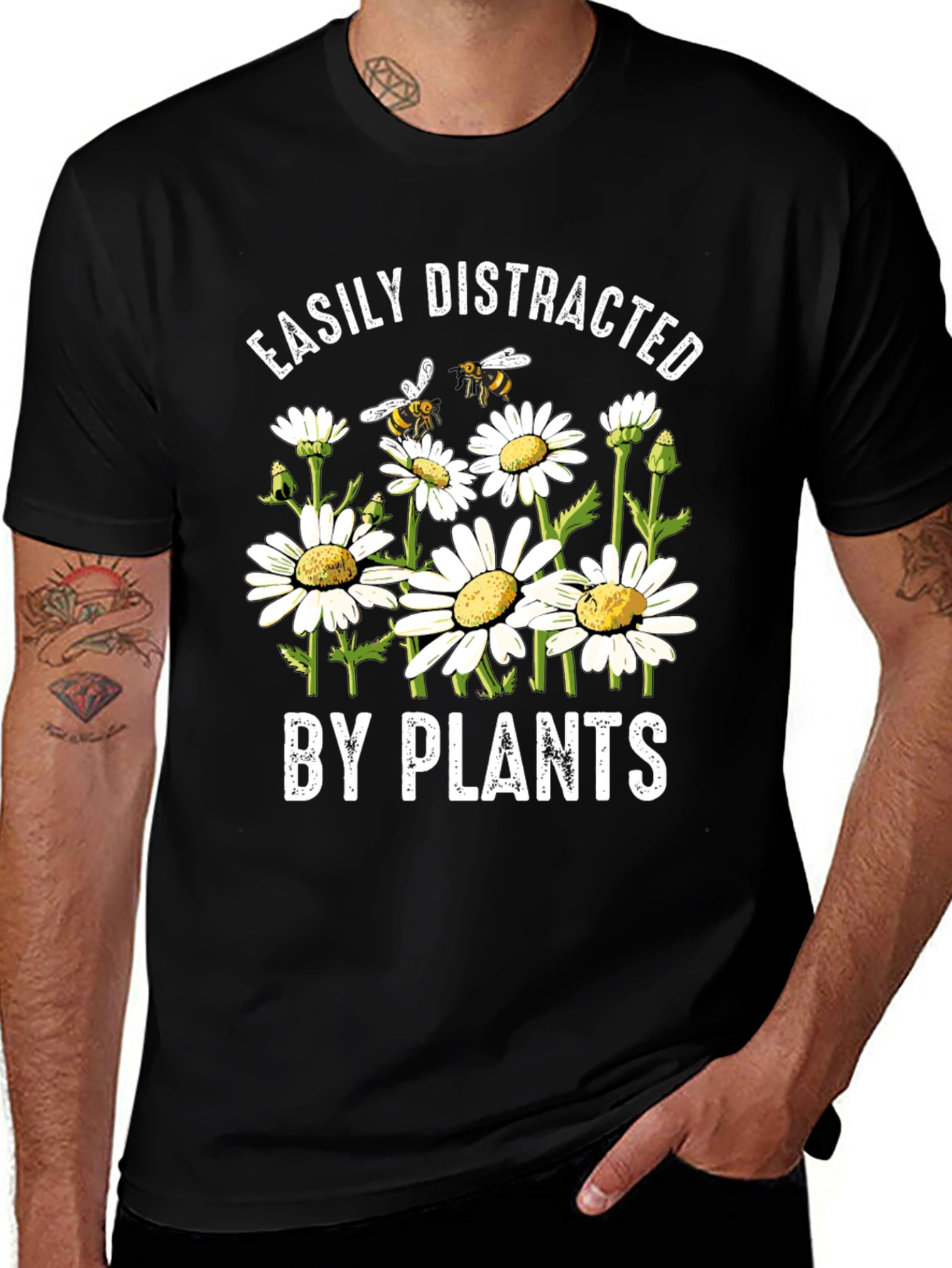 Variant 3 of Easily Distracted by Plants Graphic T-Shirt