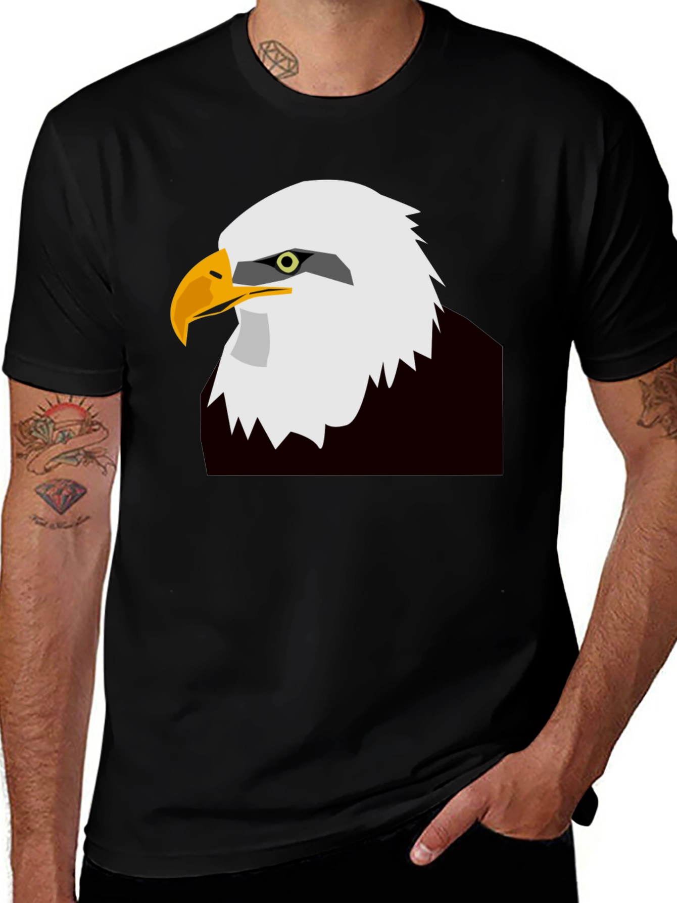 Variant 4 of Eagle Graphic Tee - Cool Bird Design