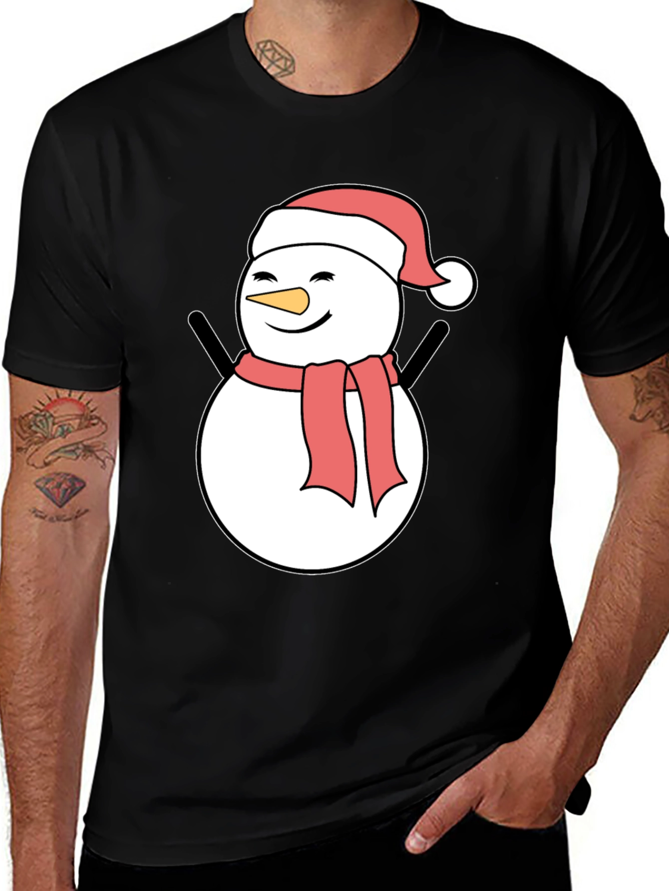 Variant 29 of Festive Snowman Graphic Tee