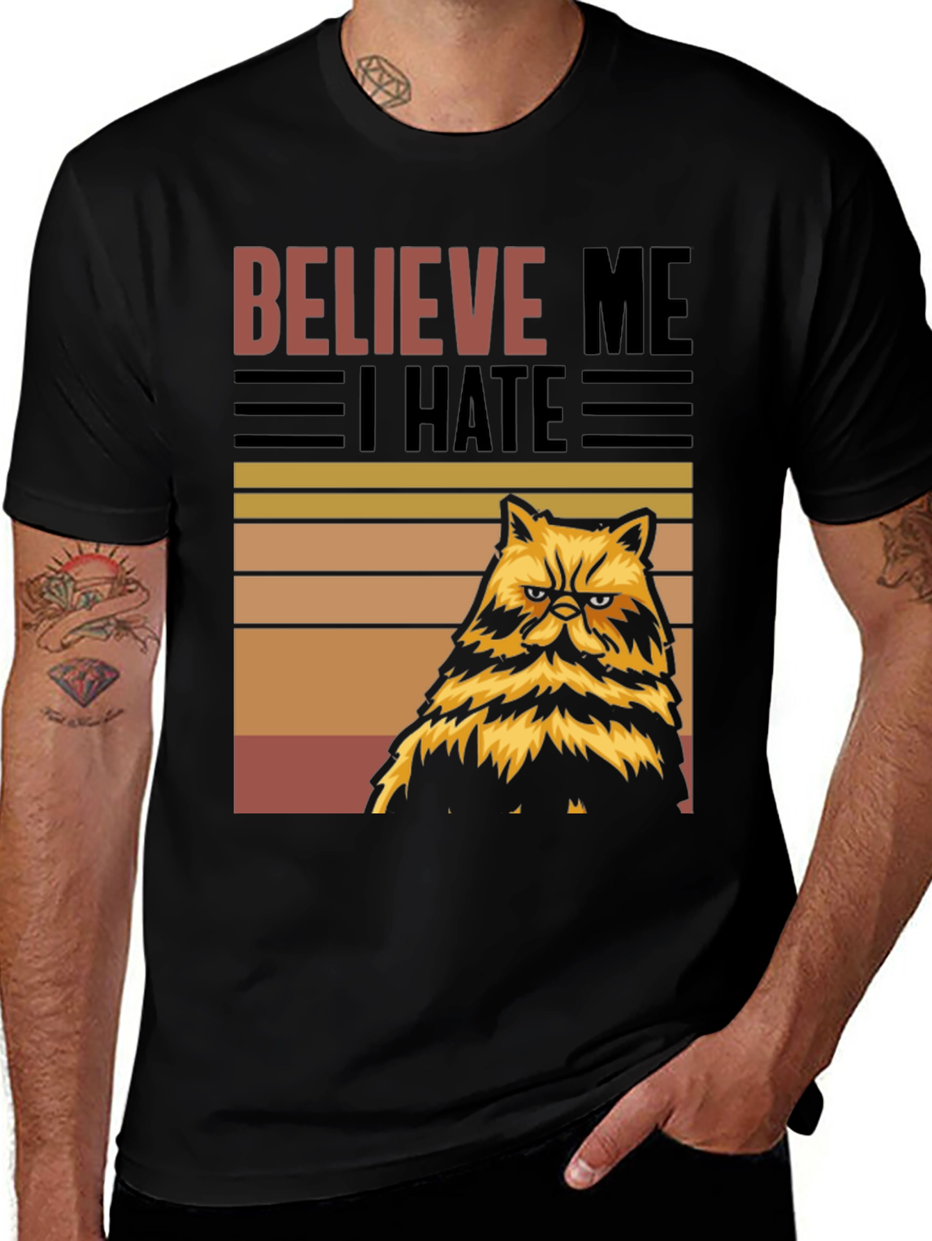 Variant 8 of Believe Me I Hate Grumpy Cat T-Shirt
