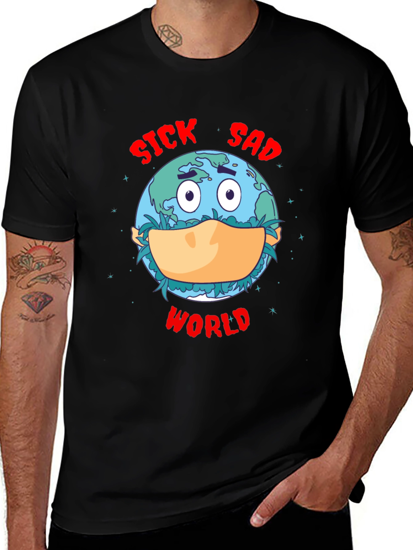 Variant 18 of Sick Sad World Earth T-Shirt