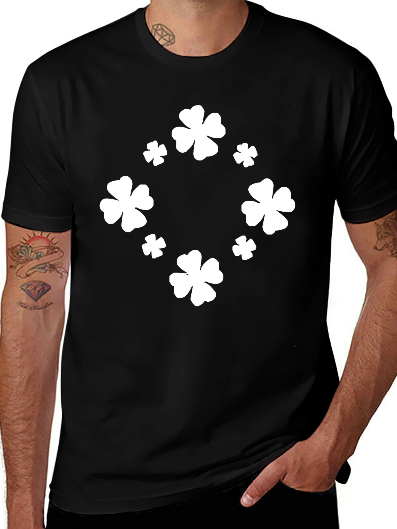 Variant 14 of Shamrock T-Shirt - Lucky Clover Design
