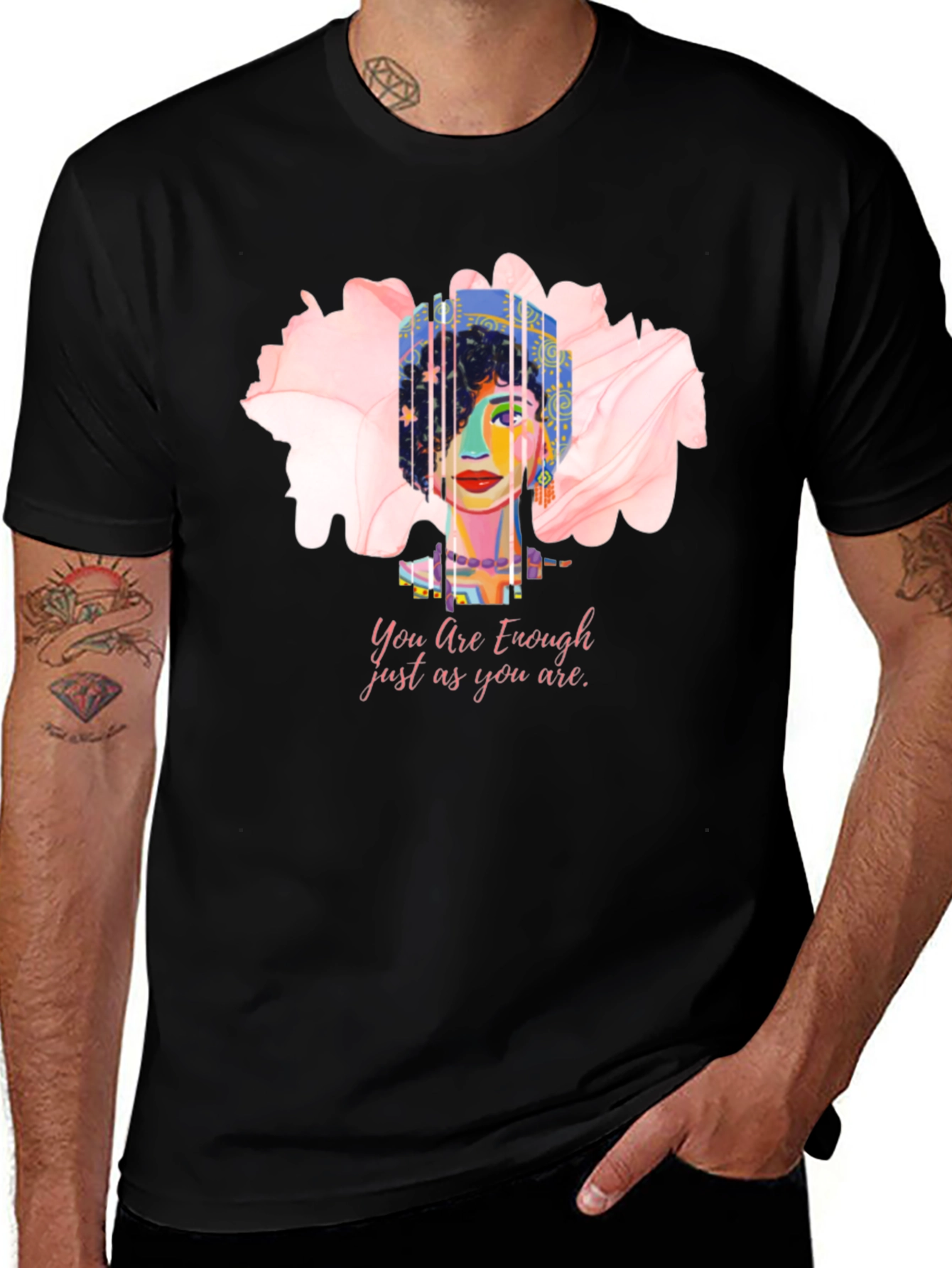 Variant 7 of Empowering "You Are Enough" Graphic Tee