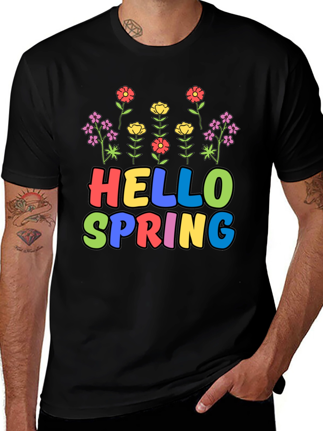 Variant 3 of Hello Spring Graphic Tee