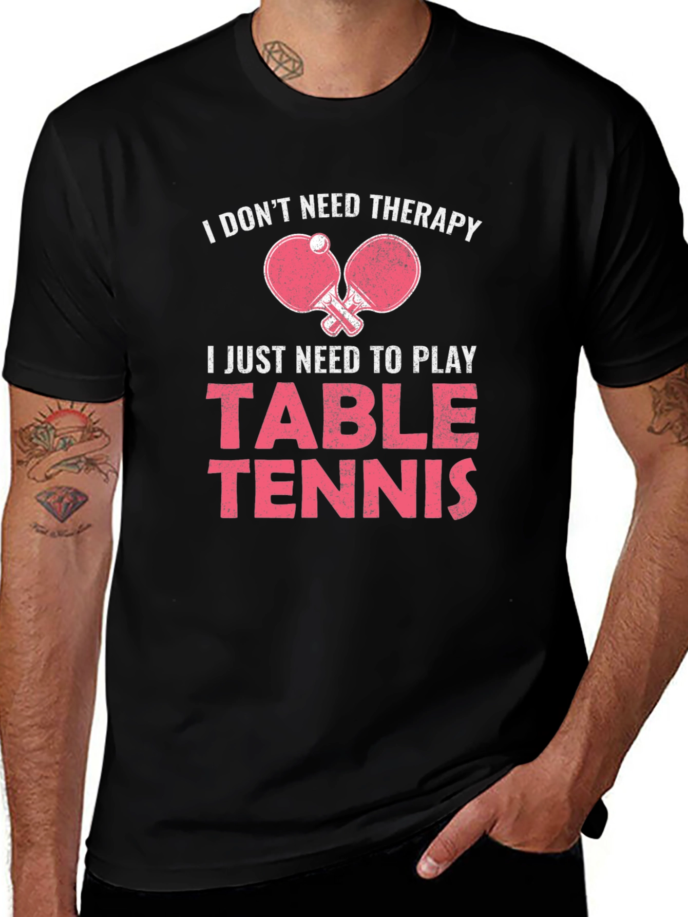 Variant 16 of Funny Table Tennis Player T-Shirt