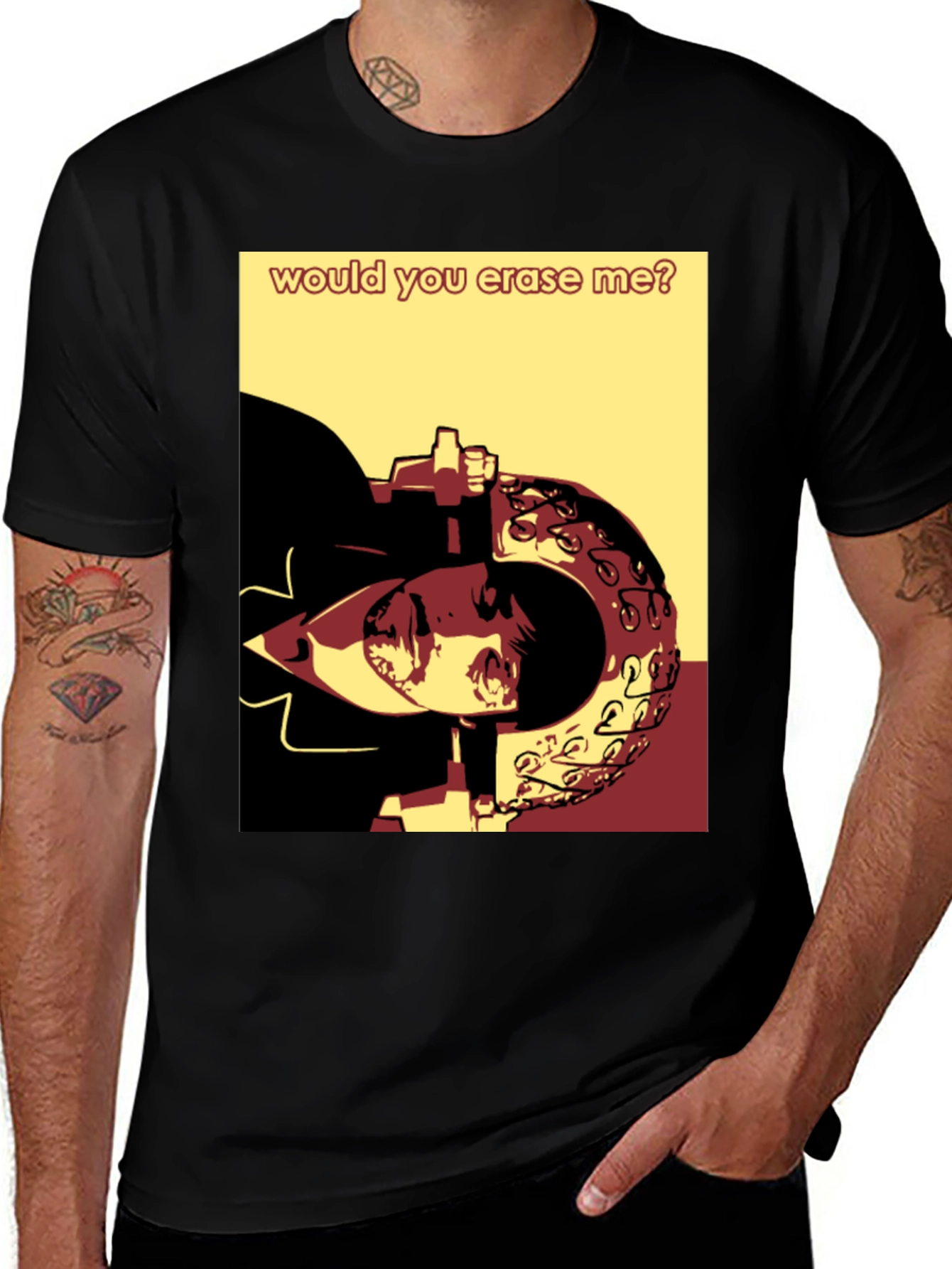 Variant 28 of Would You Erase Me Graphic Tee