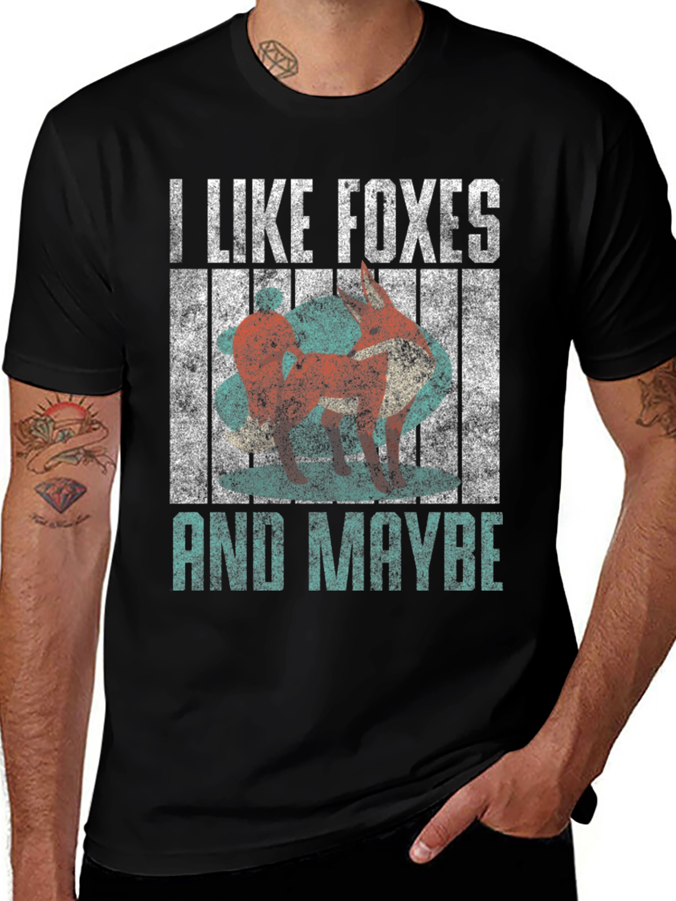 Variant 16 of I Like Foxes and Maybe T-Shirt - Funny Fox Lover Tee