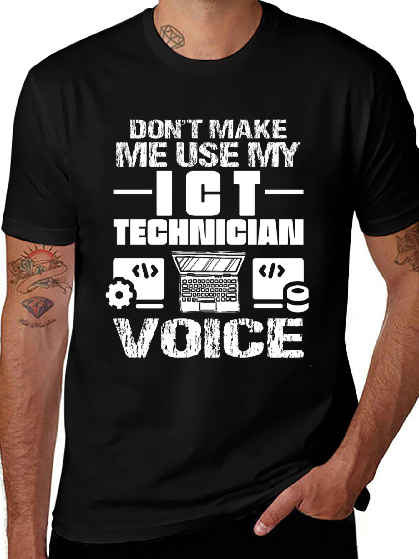 ICT Technician T-Shirt - Funny Tech Voice Tee