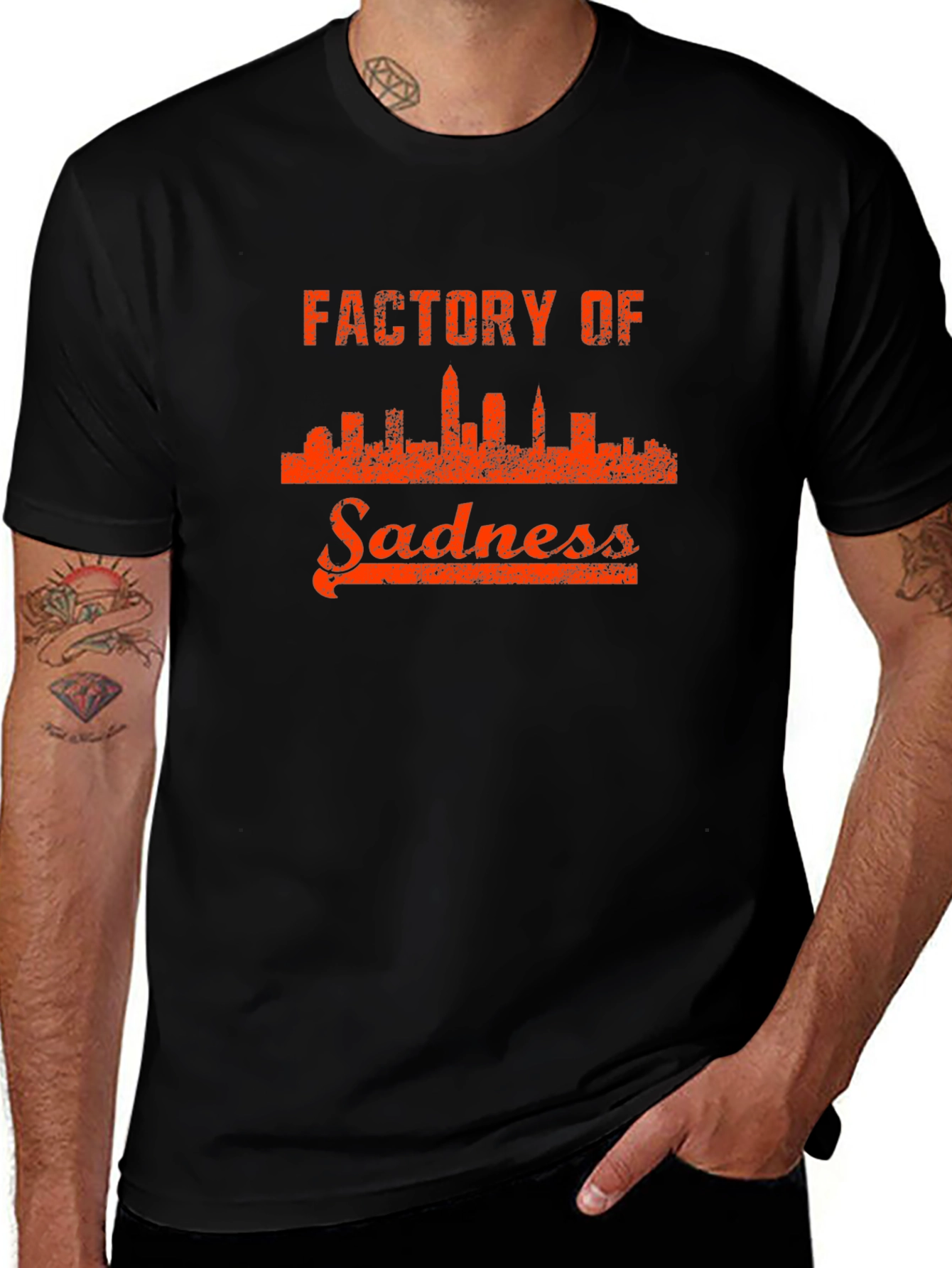 Variant 24 of Factory of Sadness Graphic Tee - Black