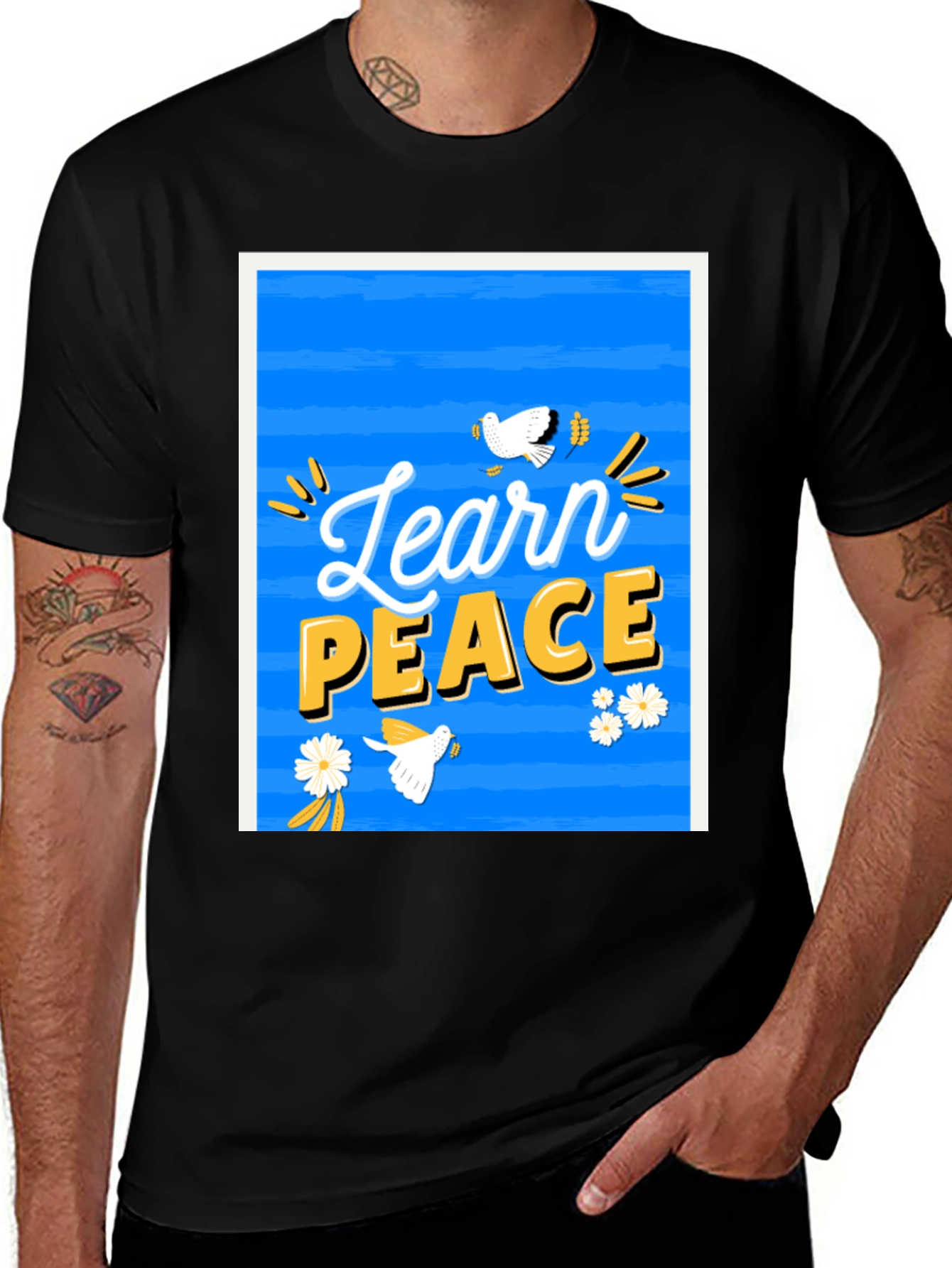 Variant 21 of Learn Peace Graphic T-Shirt