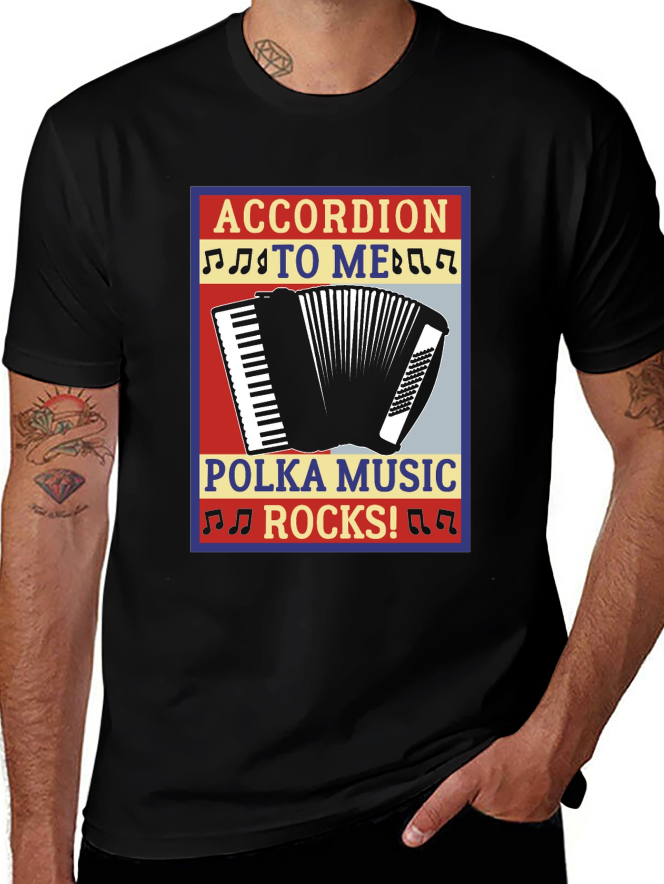 Variant 6 of Accordion Polka Music Rocks T-Shirt