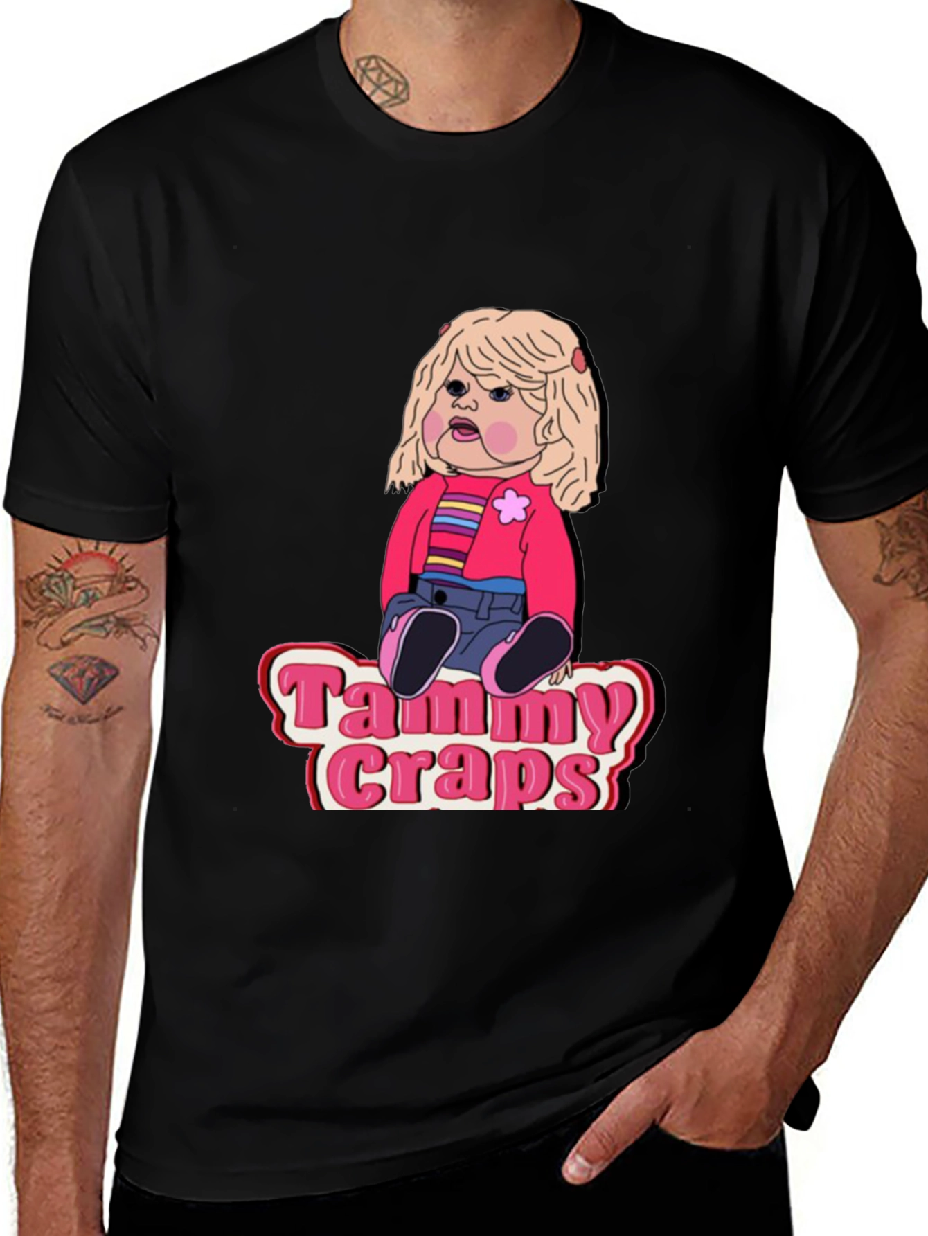 Variant 21 of Tammy Craps Doll Black T-Shirt