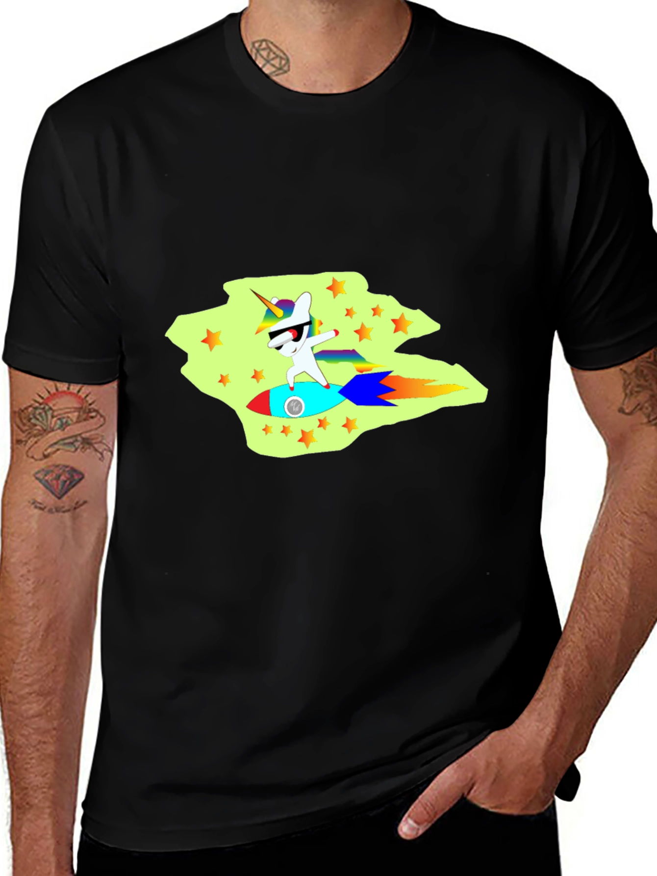 Variant 15 of Unicorn Rocket Ride T-Shirt - Fun & Unique!